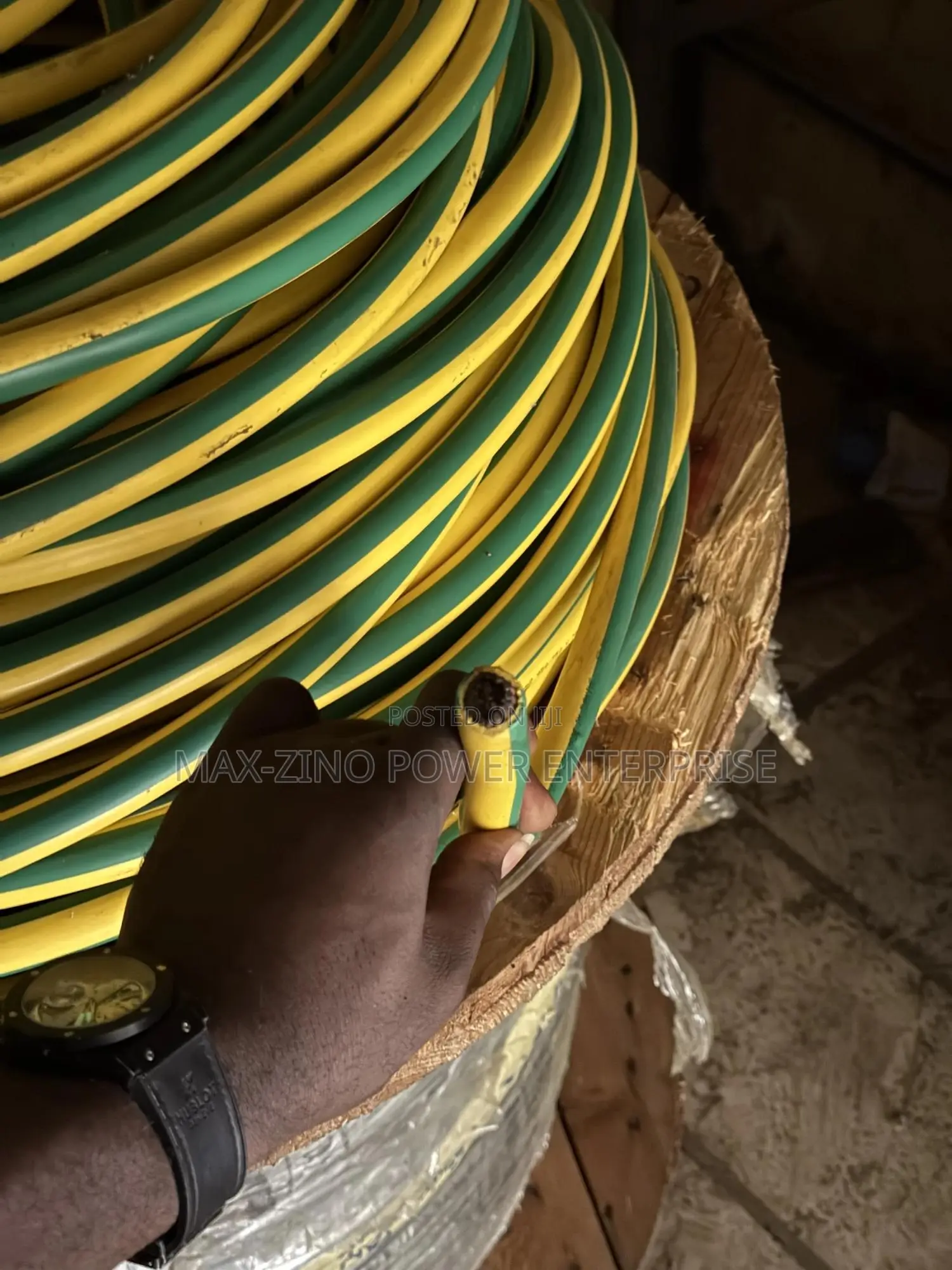 120mm X1 Green/Yellow Cable Made in Turkey