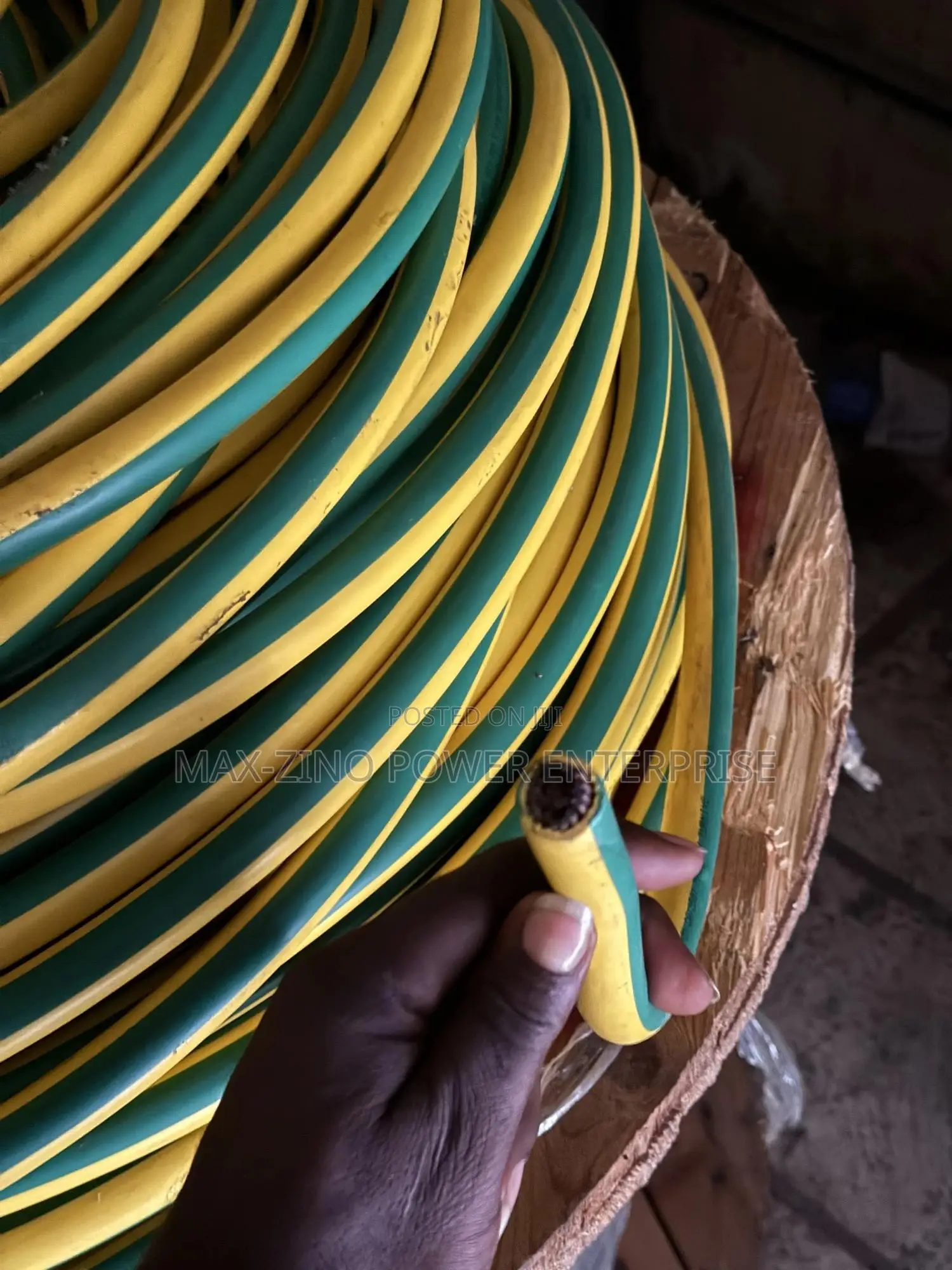 120mm X1 Green/Yellow Cable Made in Turkey