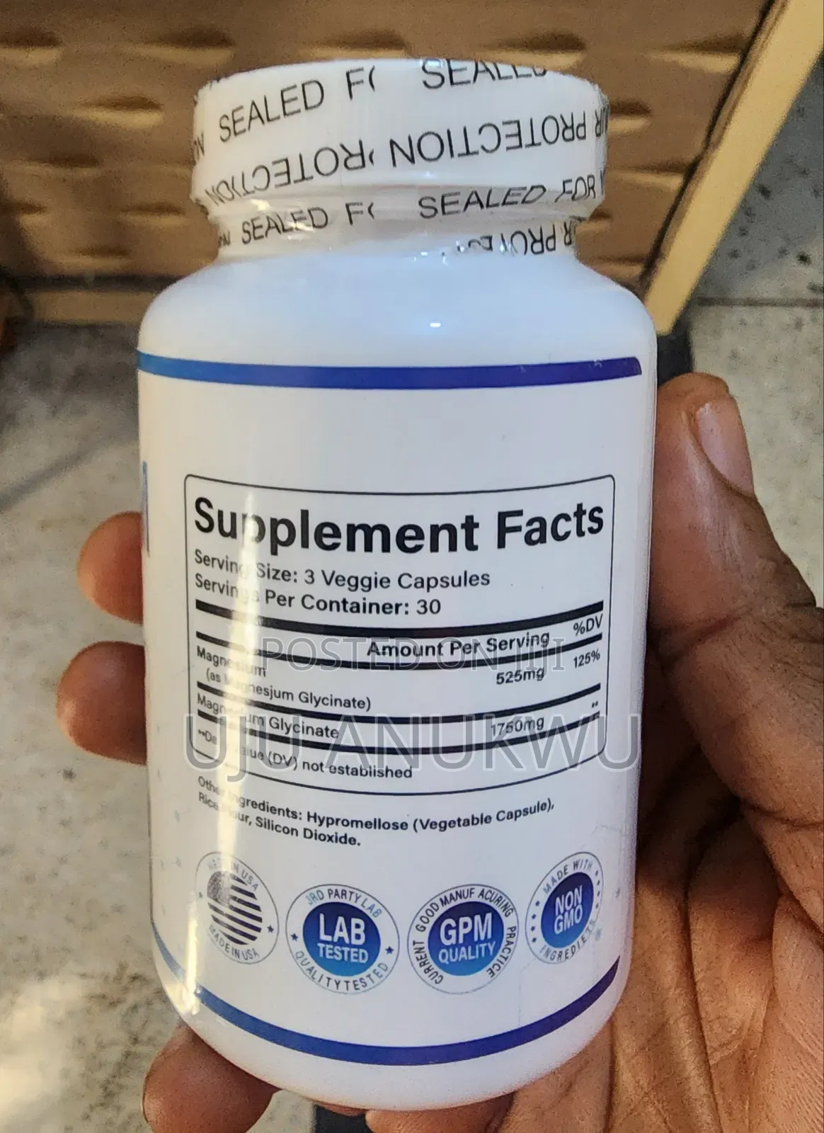 7 Elemental Magnesium Complex; Glycinate Citrate, 1000mg 90 Tablets