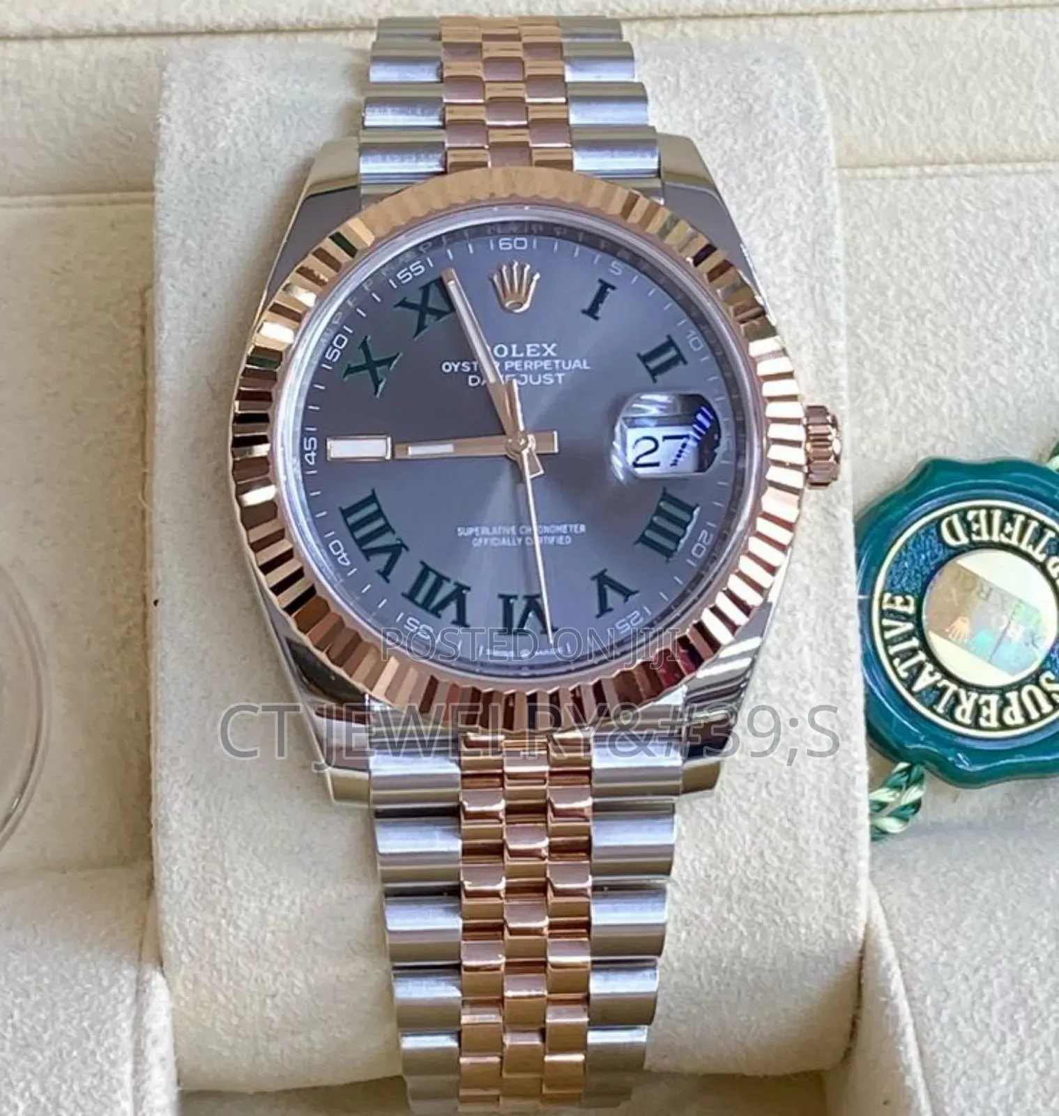 Rolex Wimbledon Date-just 41mm Roman Numerals High Grade