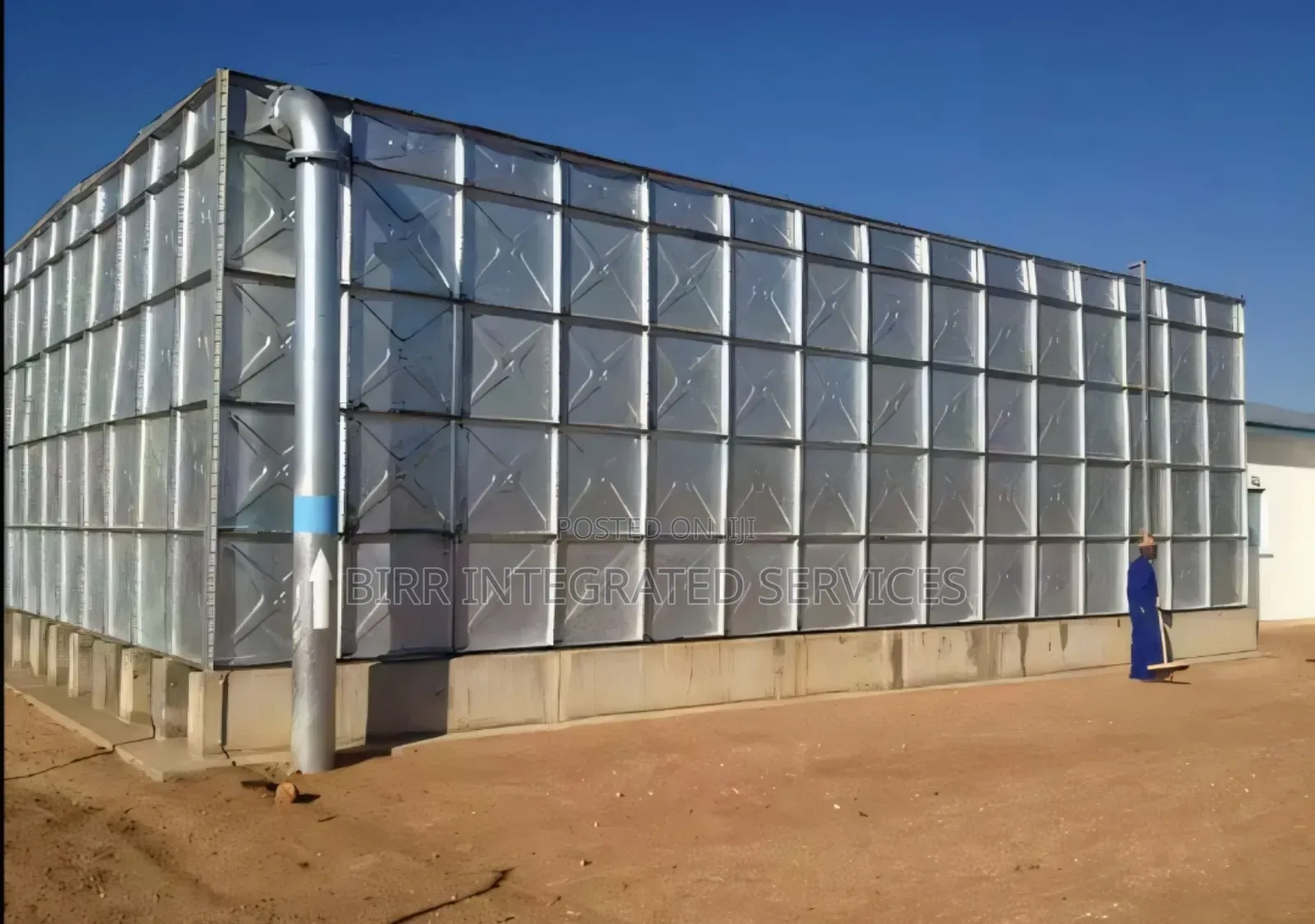 Pressed Steel Braithwaite Water Tank With Plinth Construction