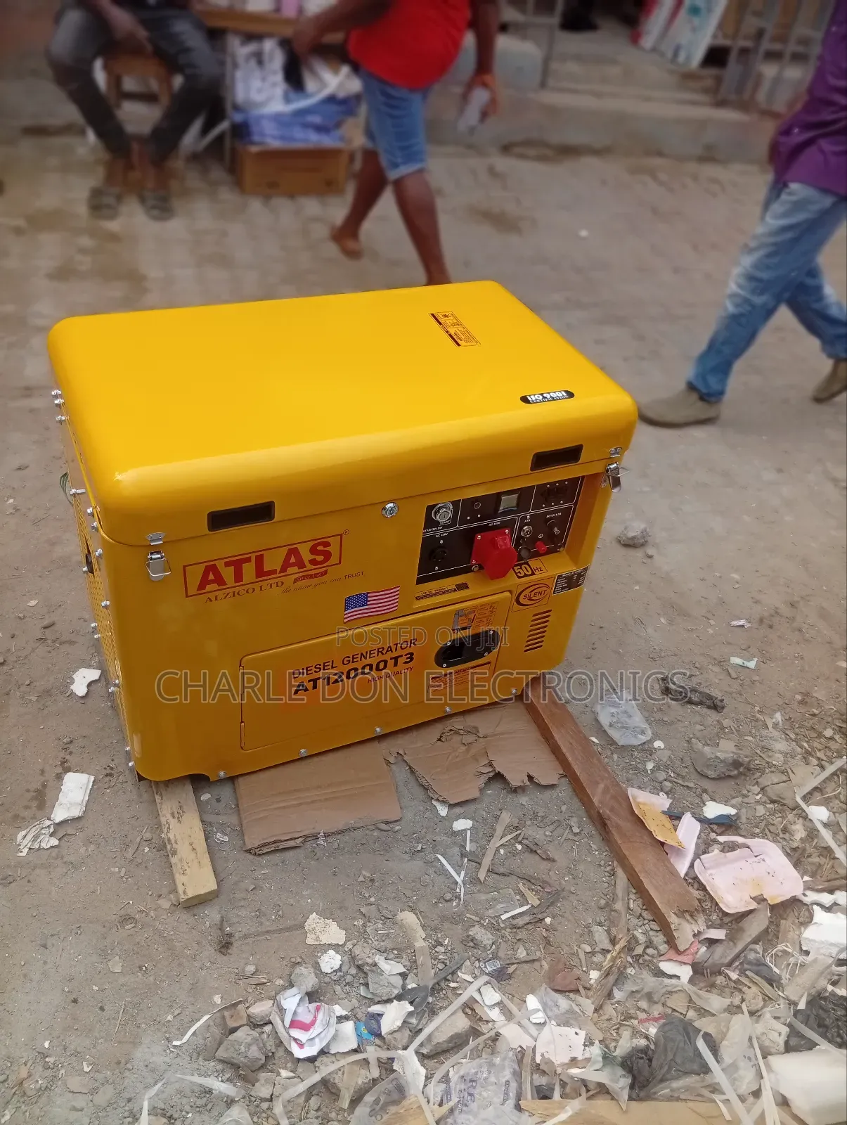 Atlas 10kva Disael Soundproof Generator  Copper Coil