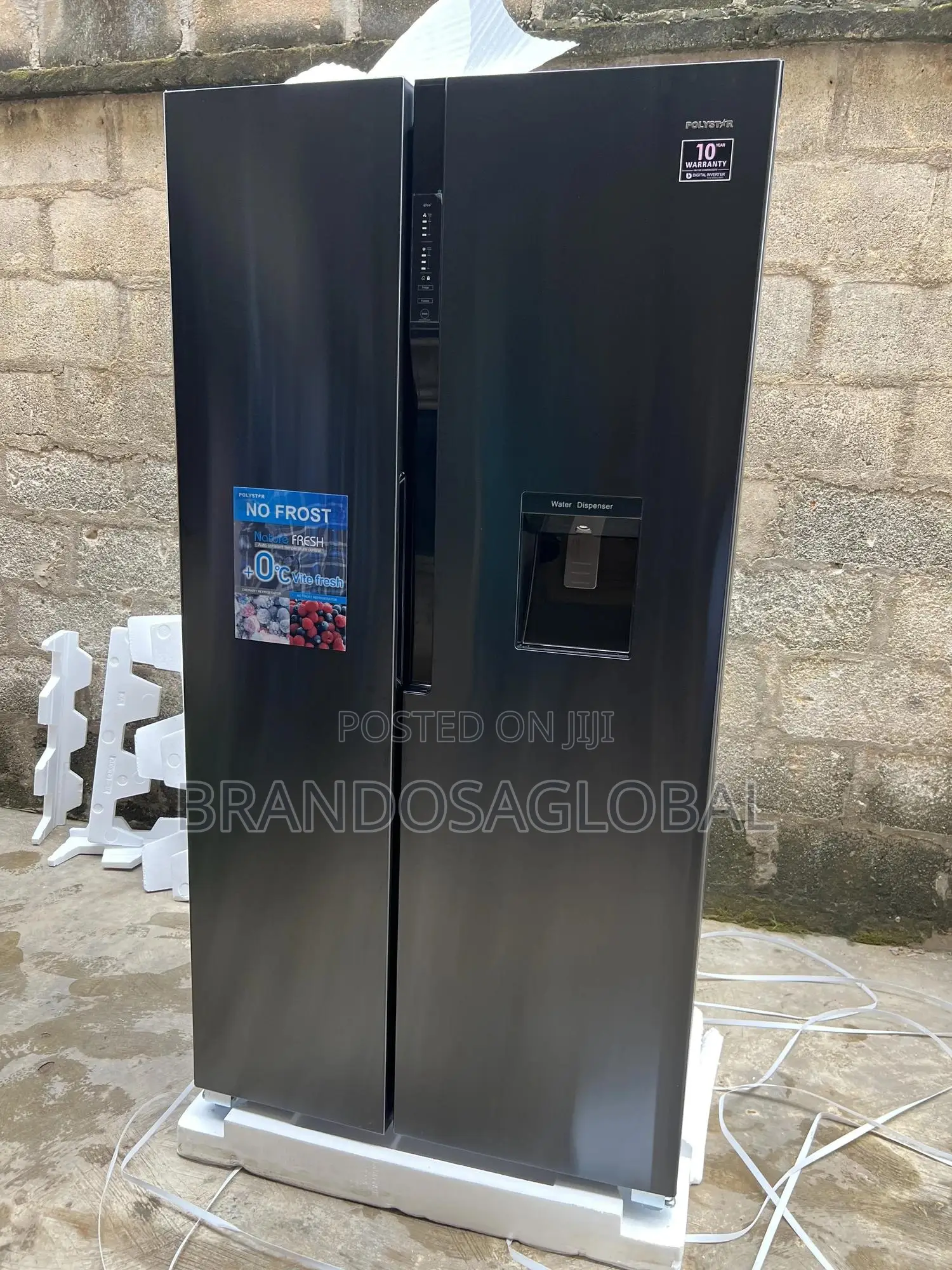Polystar 520l Side-by-Side Inverter Refrigerator (Pv-Sbs777wd-Inv)