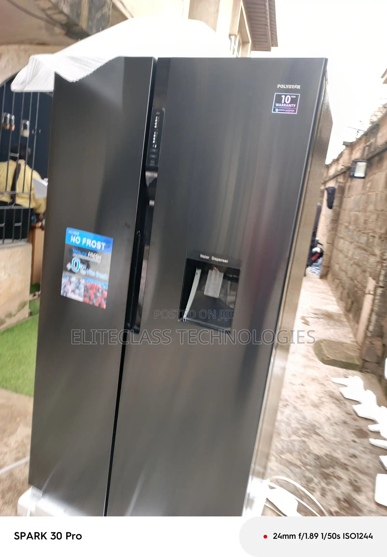 Polystar 520l Refrigerator Dual Door Model-Pv-Sbs777wd-Inv
