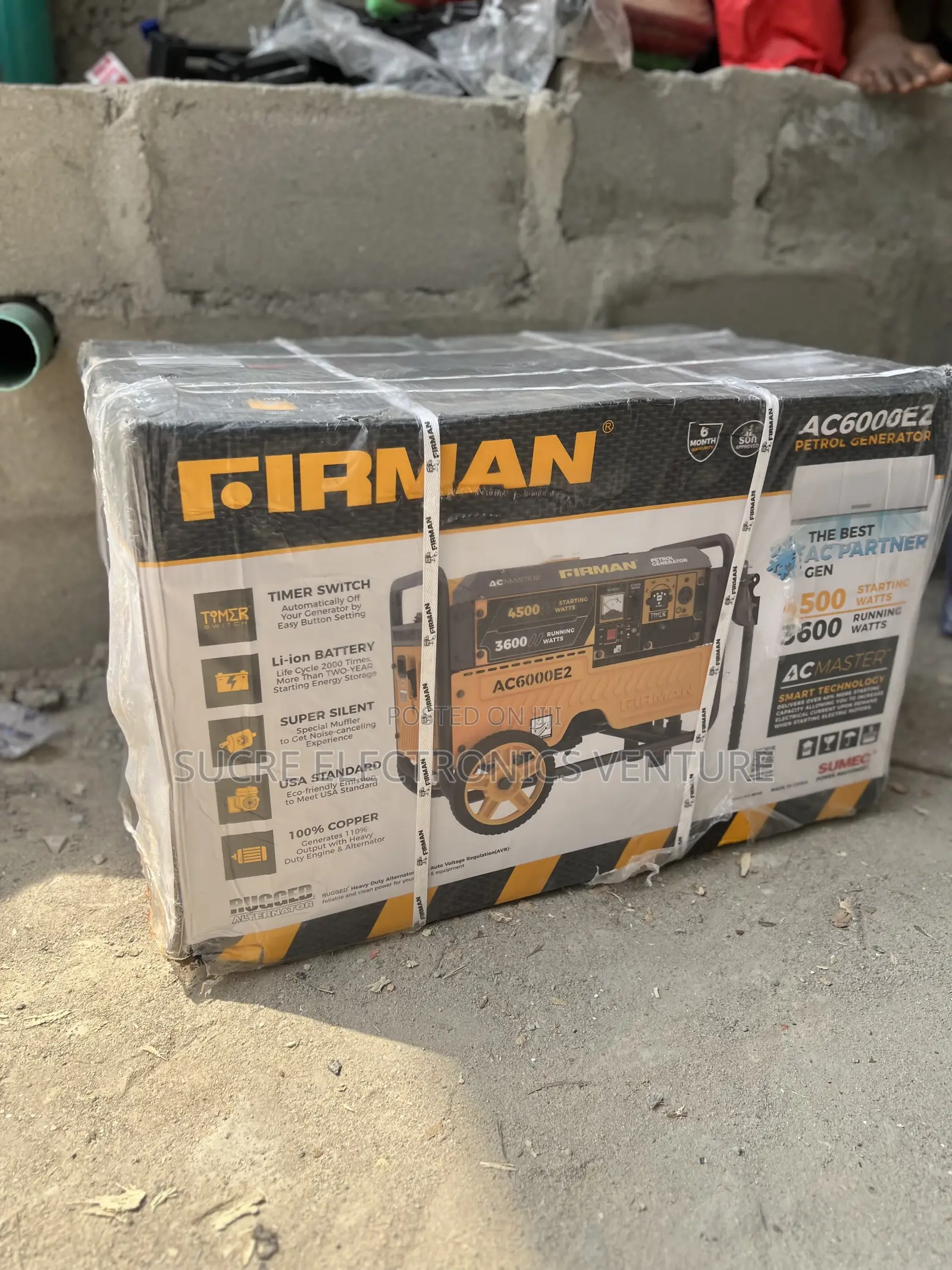 Sumec Firman Ac6000e2 4.5kva [With Timer] 100% Copper Petrol Generator