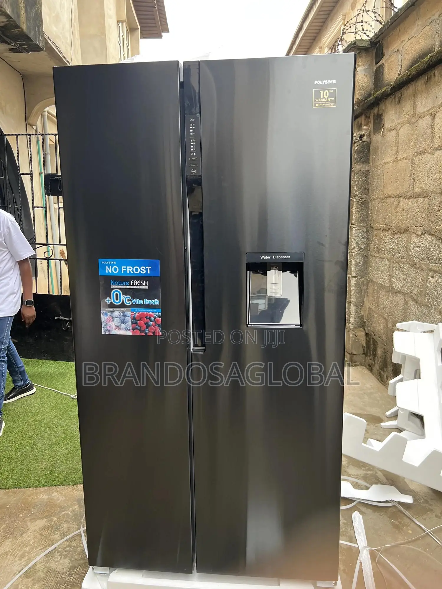 Polystar High-Volume Side-Byside Fridge Freezer 520l (Pv-Sbs777wd-Inv)