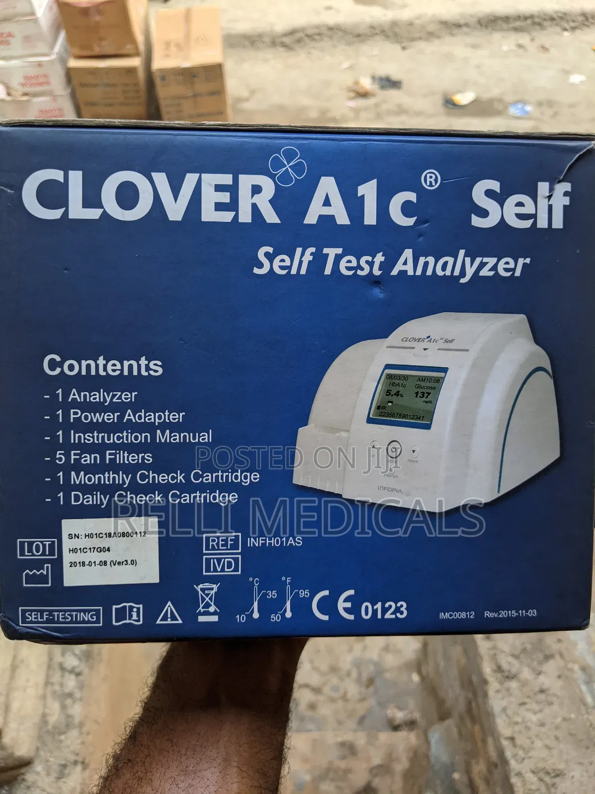Clover Hba1c Self Test Analyzer Device