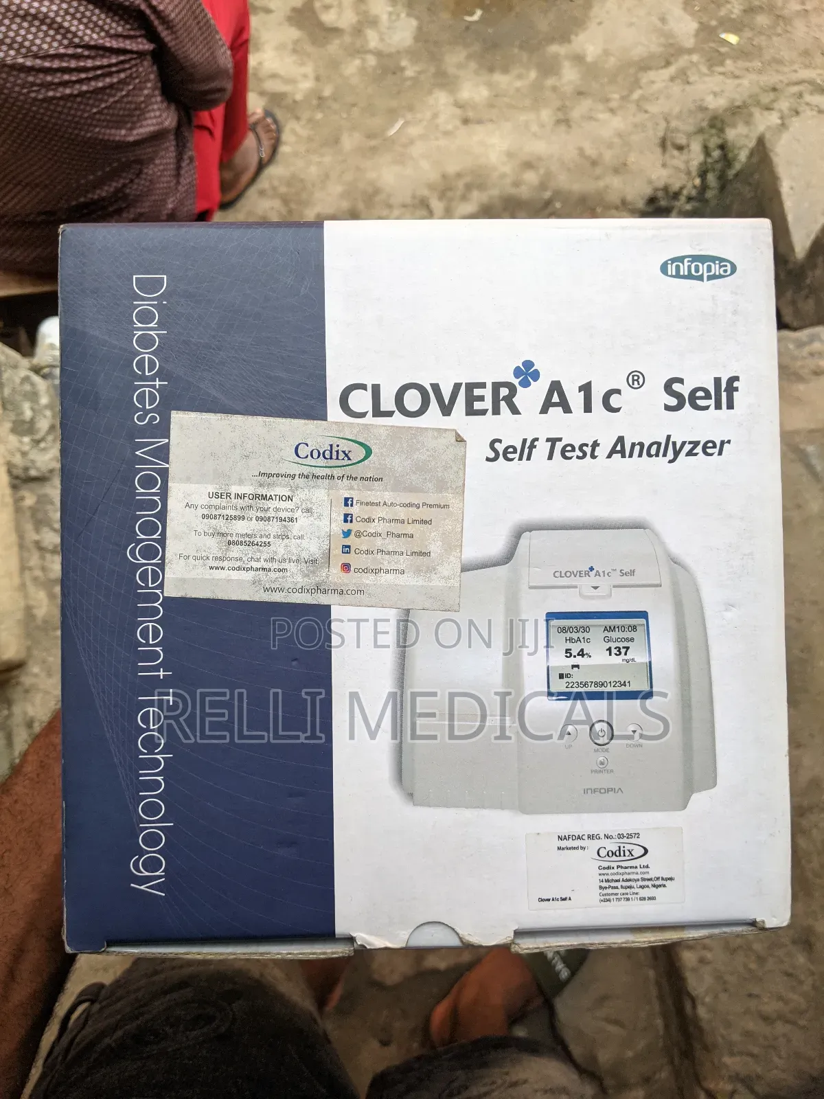 Clover Hba1c Self Test Analyzer Device