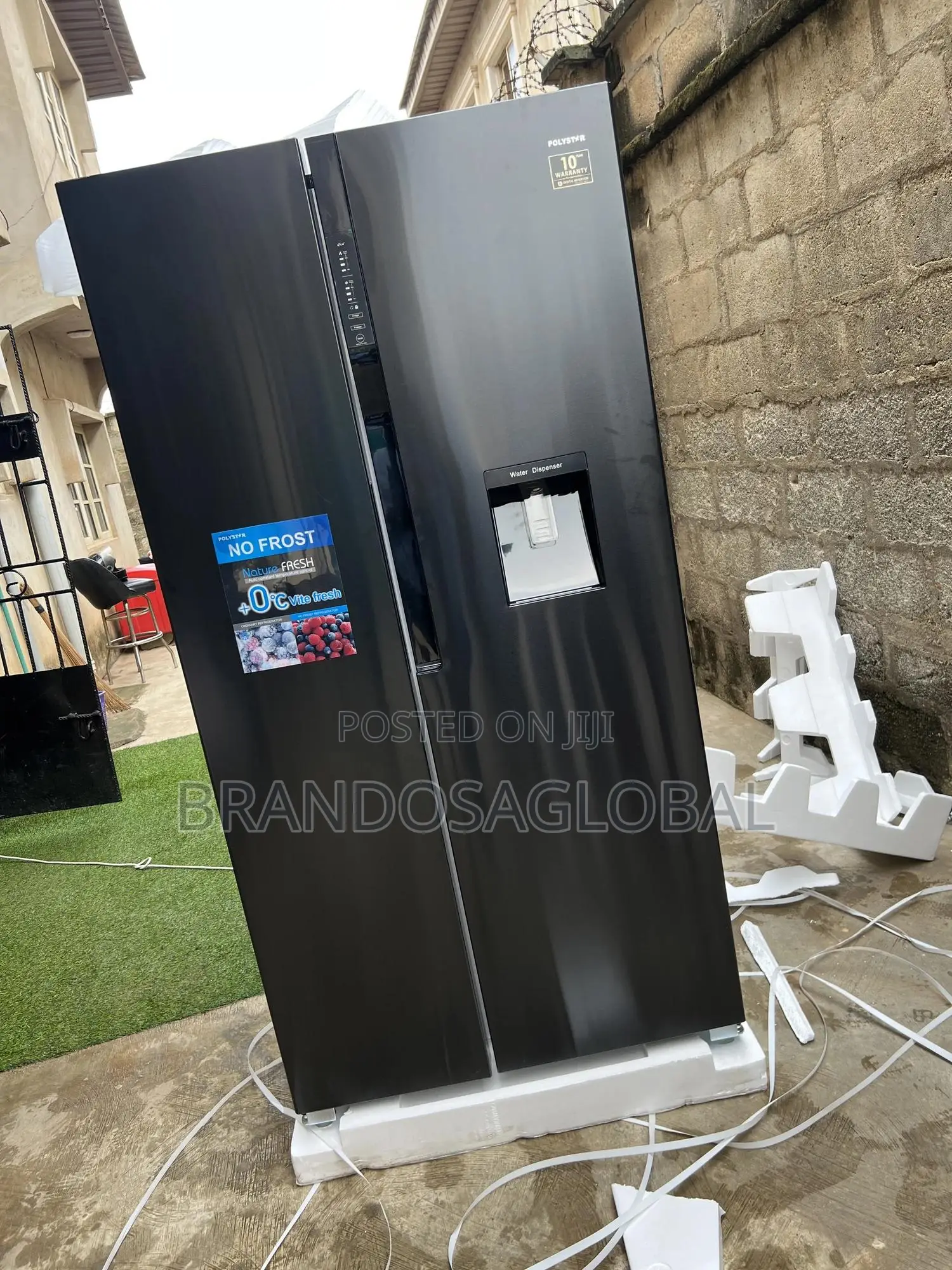 Polystar Refrigerator With Wide Shelving Space 520l (Pv-Sbs777wd-Inv)