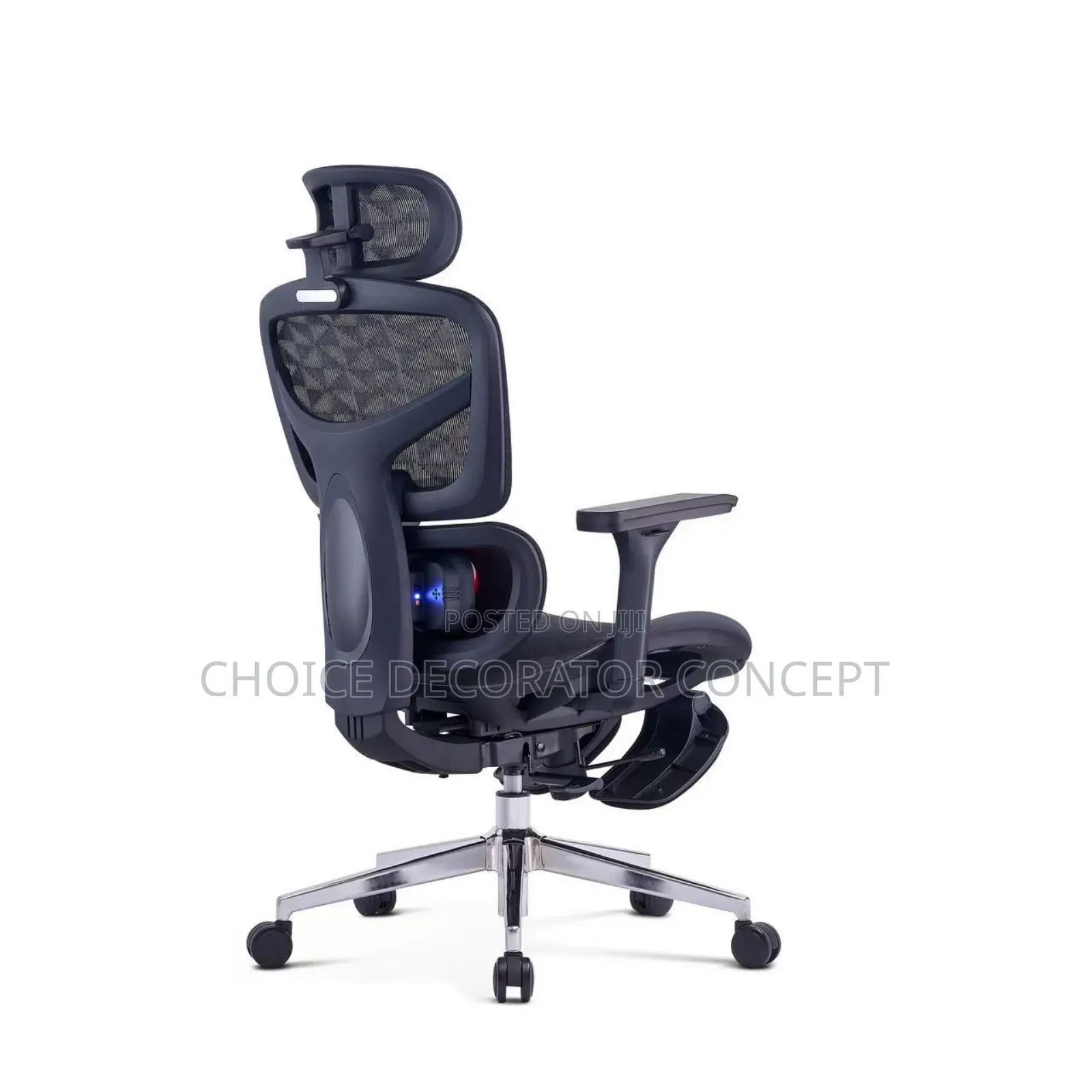 Ergonomic Executive Office Chair – Black( With Footrest)