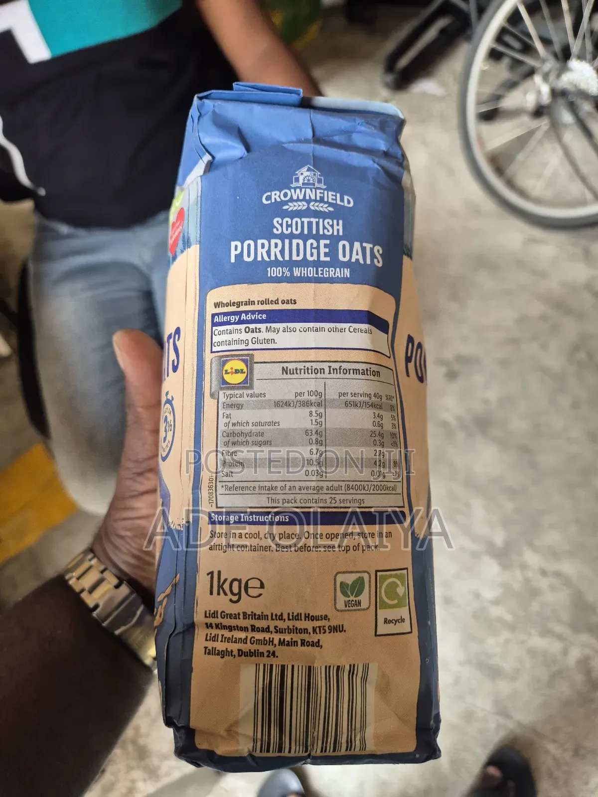 Porridge Oats 100%Wholegrain