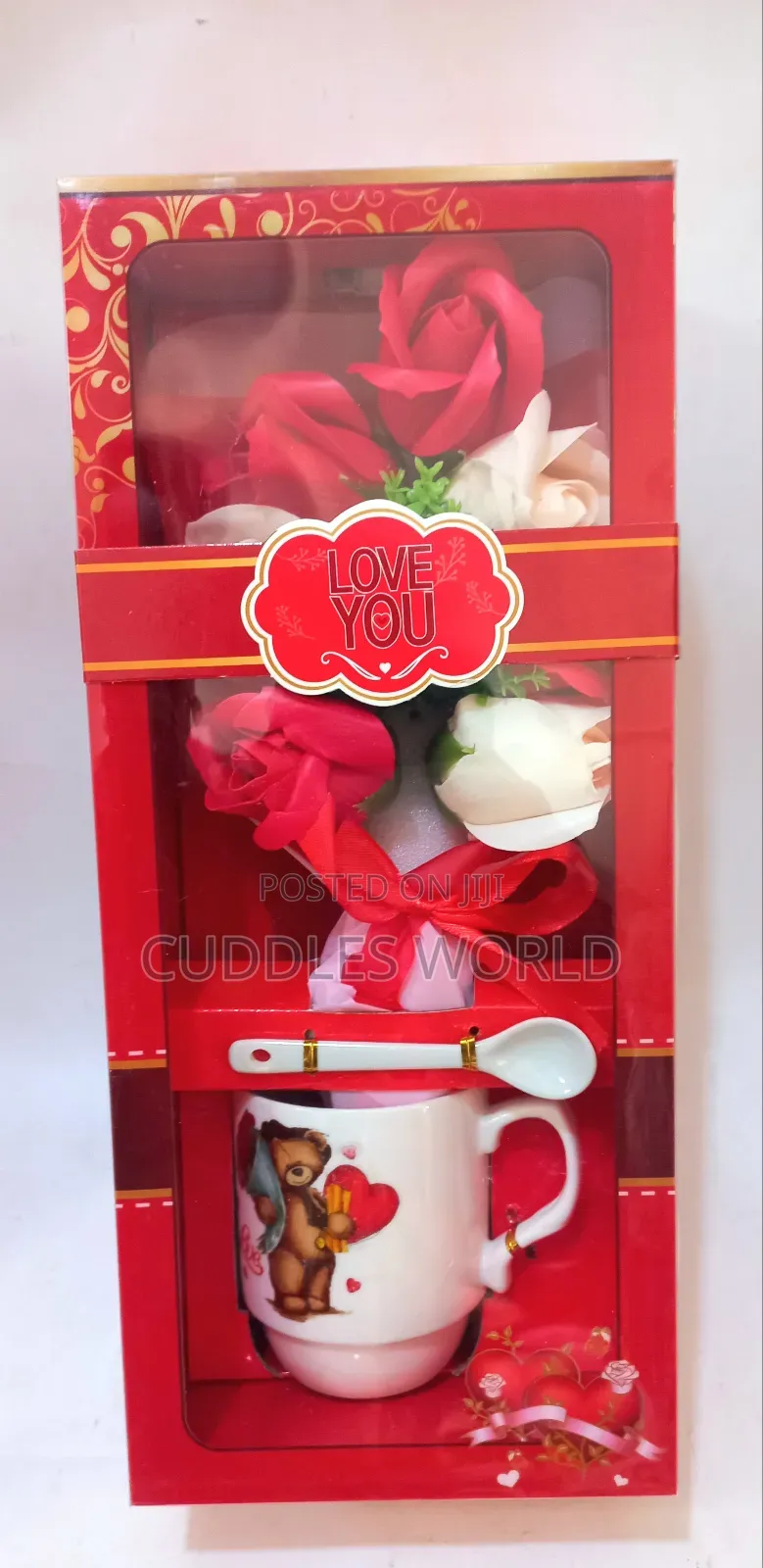 Luminous Rose With Mug Set