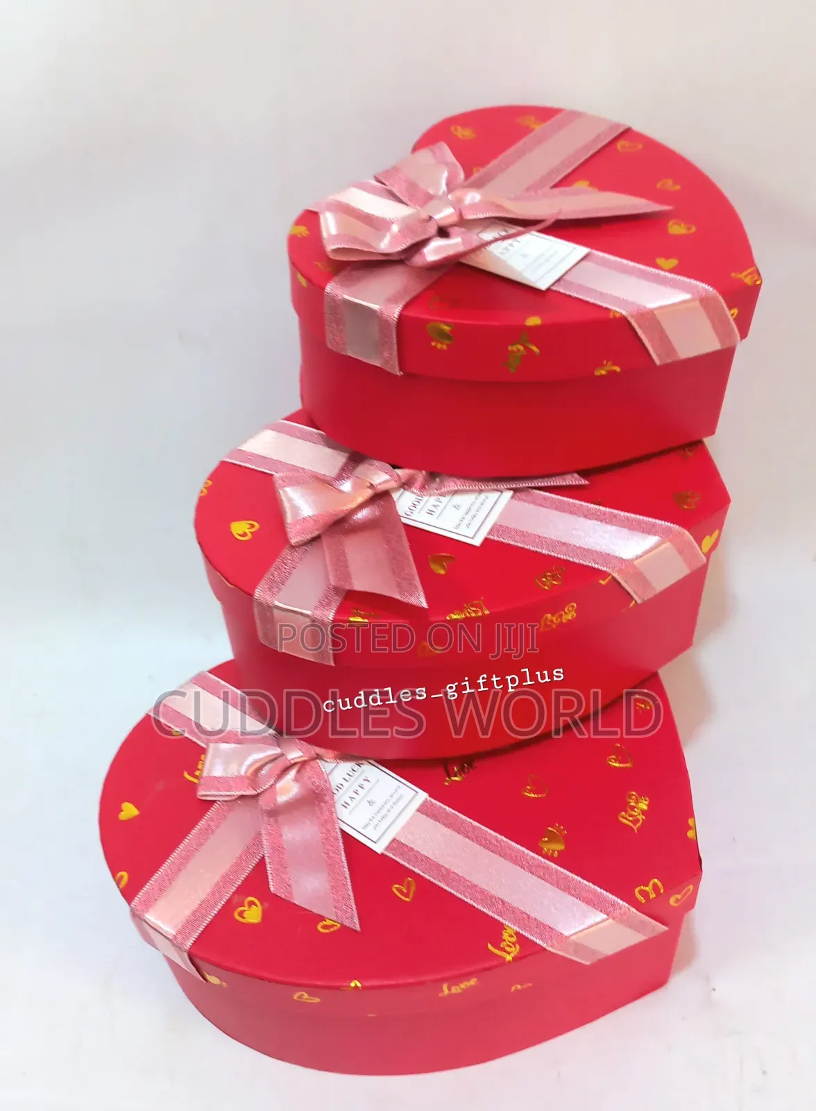 3 in 1 Heart Love Shape Gift Box