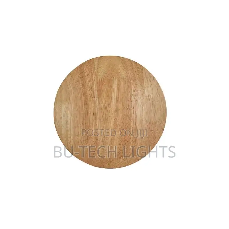 Wooden Round Wall Sconce