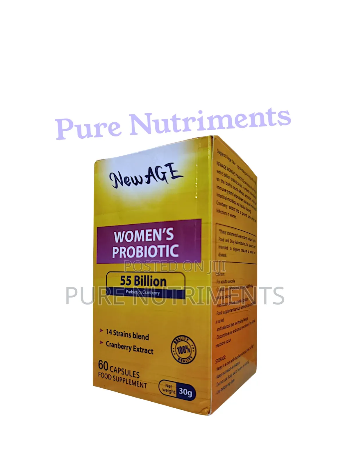 New Age Women Cranberry and Probiotics 55 Billion 60 Capsules