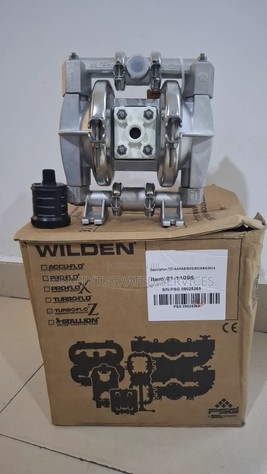 Tz1 (1/2") Metal Wilden Double Diaphragm Pump