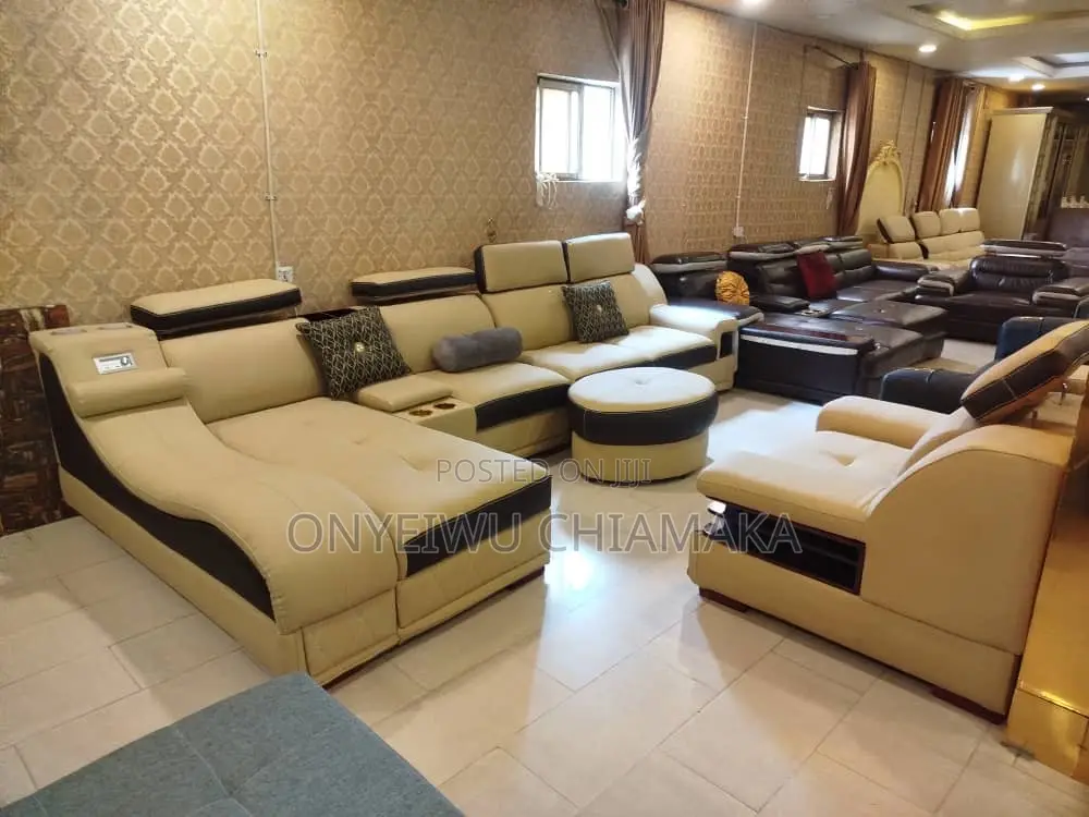 Luxury Modern Sectional Sofa Set With Ottoman - Very Comfortable