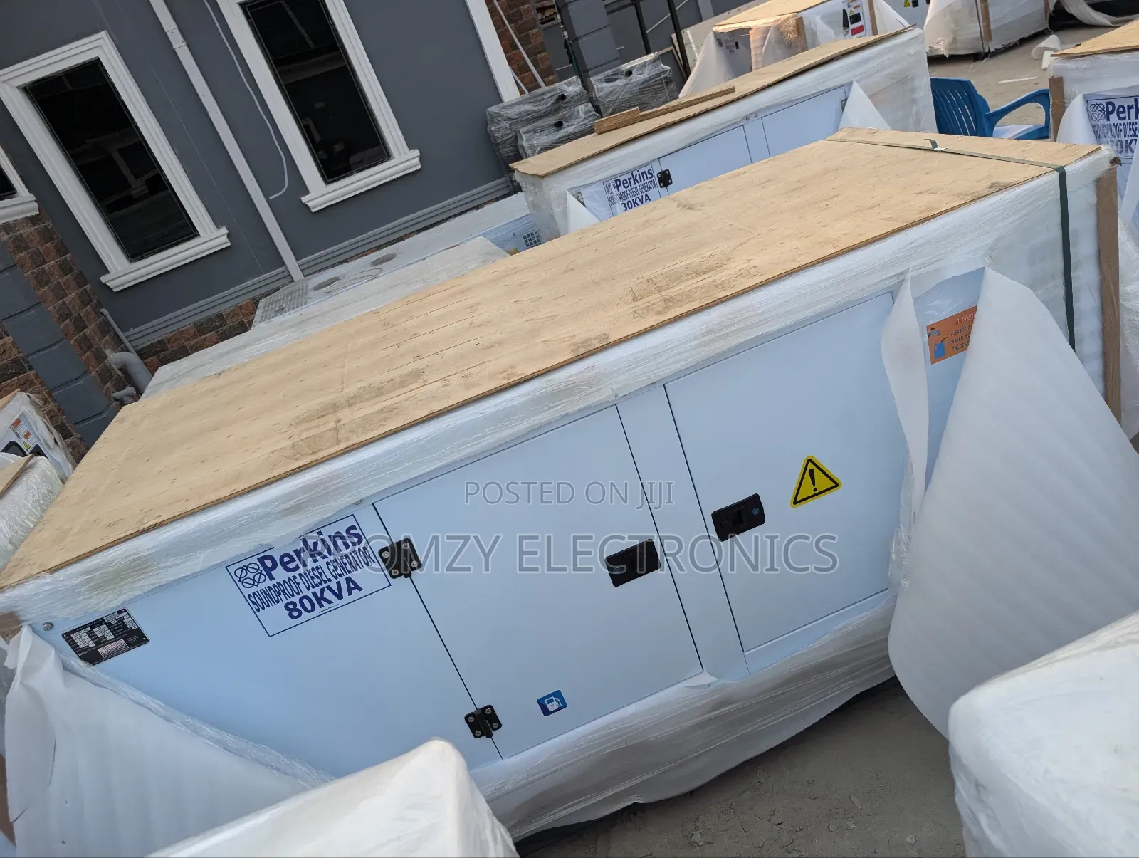 Sp80kva Brand New Perkins Diesel Soundproof Generator 2years Wty
