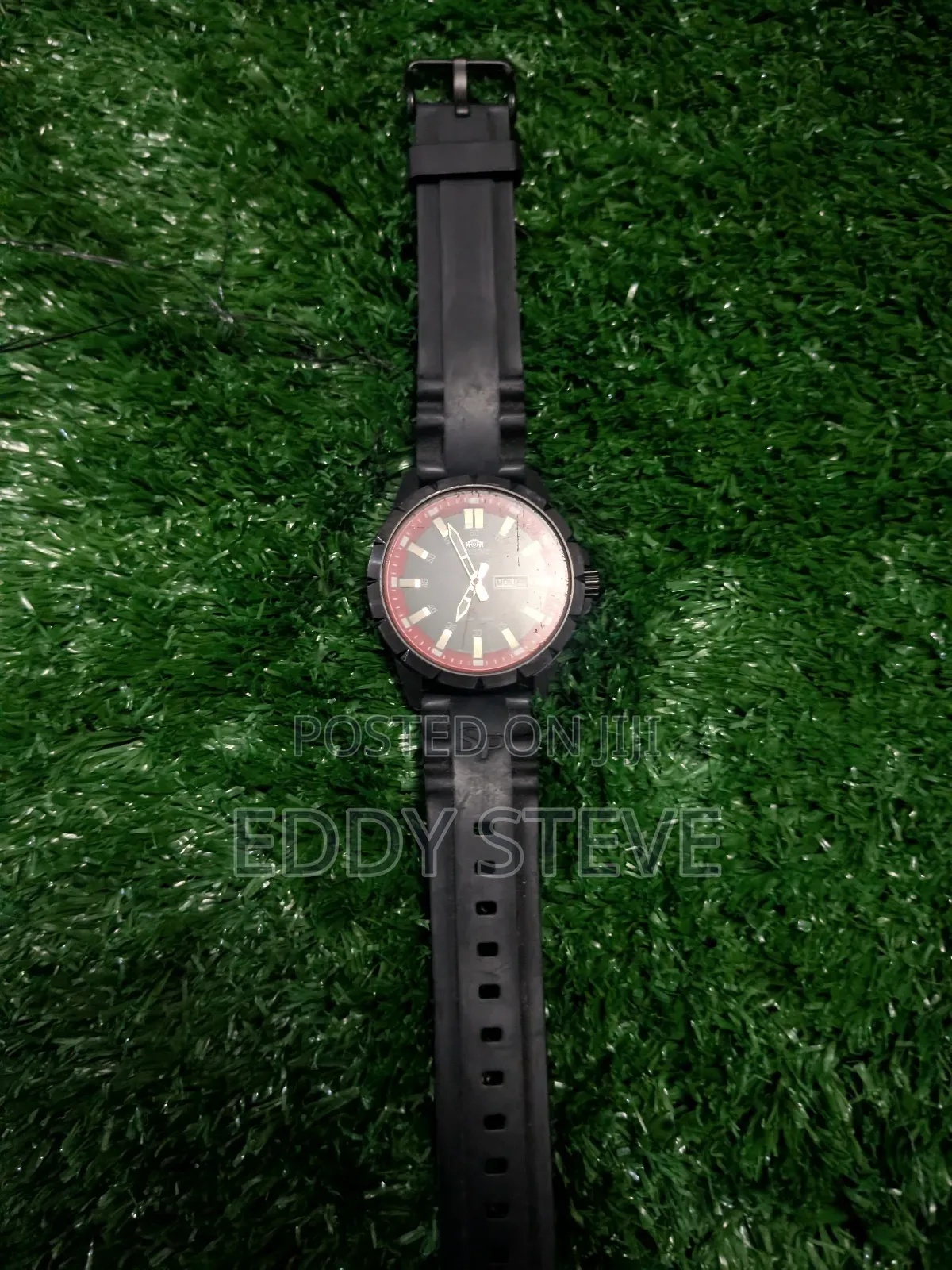 Orient Rubber Strap Men's 3-Hand Watch Fug1x007b9