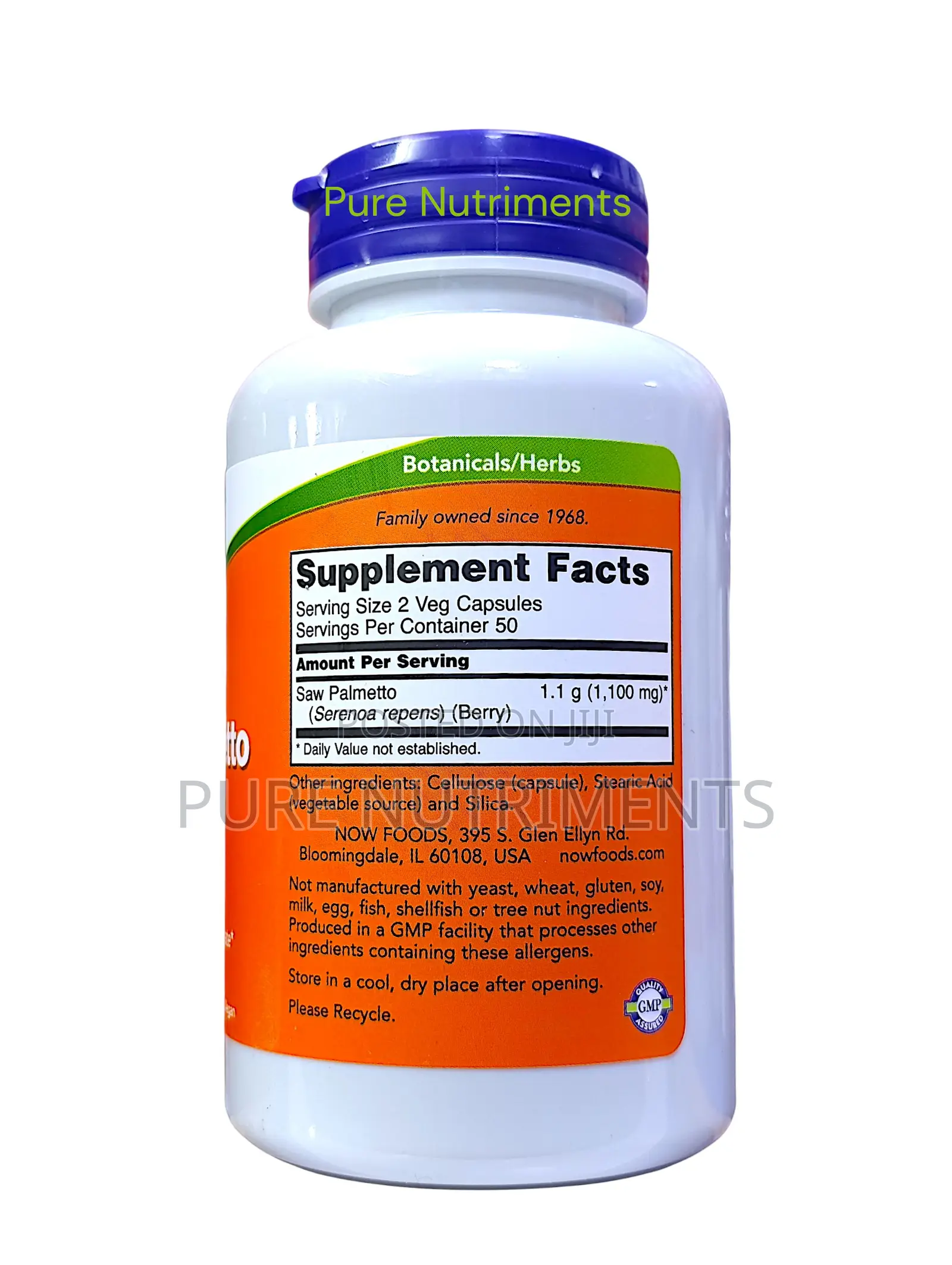 Now Saw Palmetto 550mg – Prostate Urinary Support for Men 100 Caps