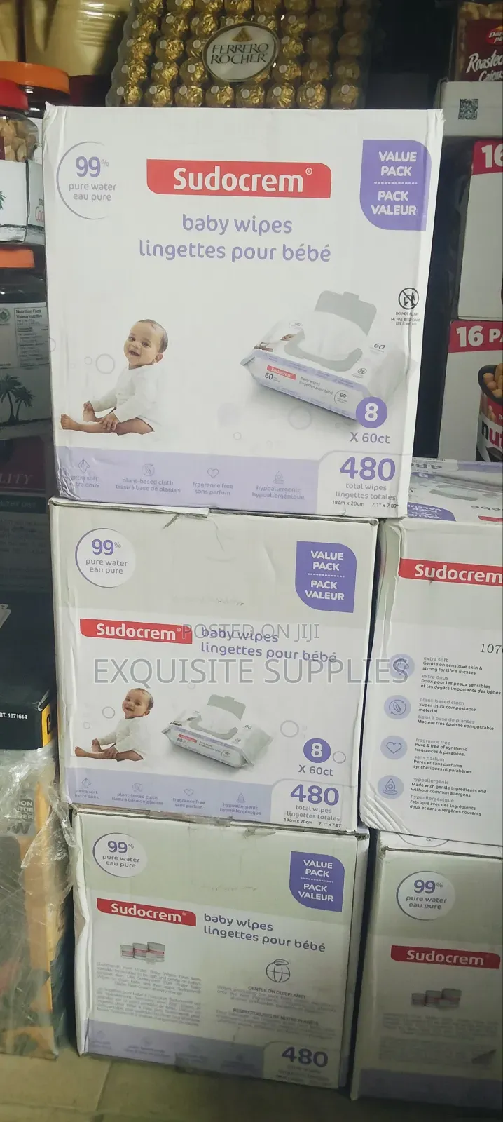 Sudocrem Baby Wipes 480 Counts