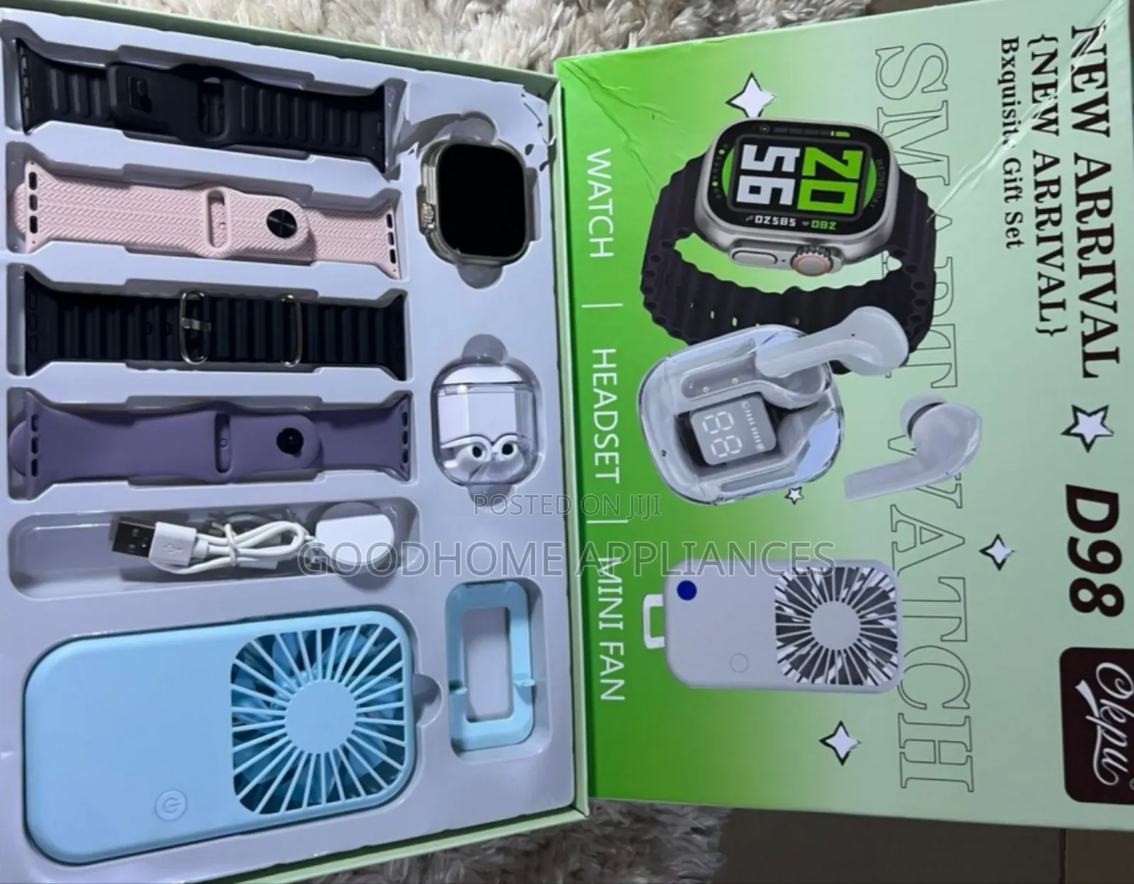 D98 New Arrival Smart Watch
With Quality Hand Fan