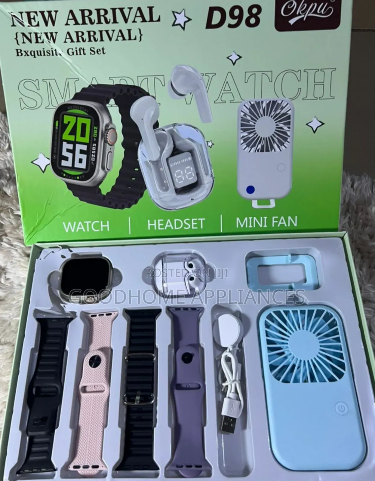 D98 New Arrival Smart Watch
With Quality Hand Fan