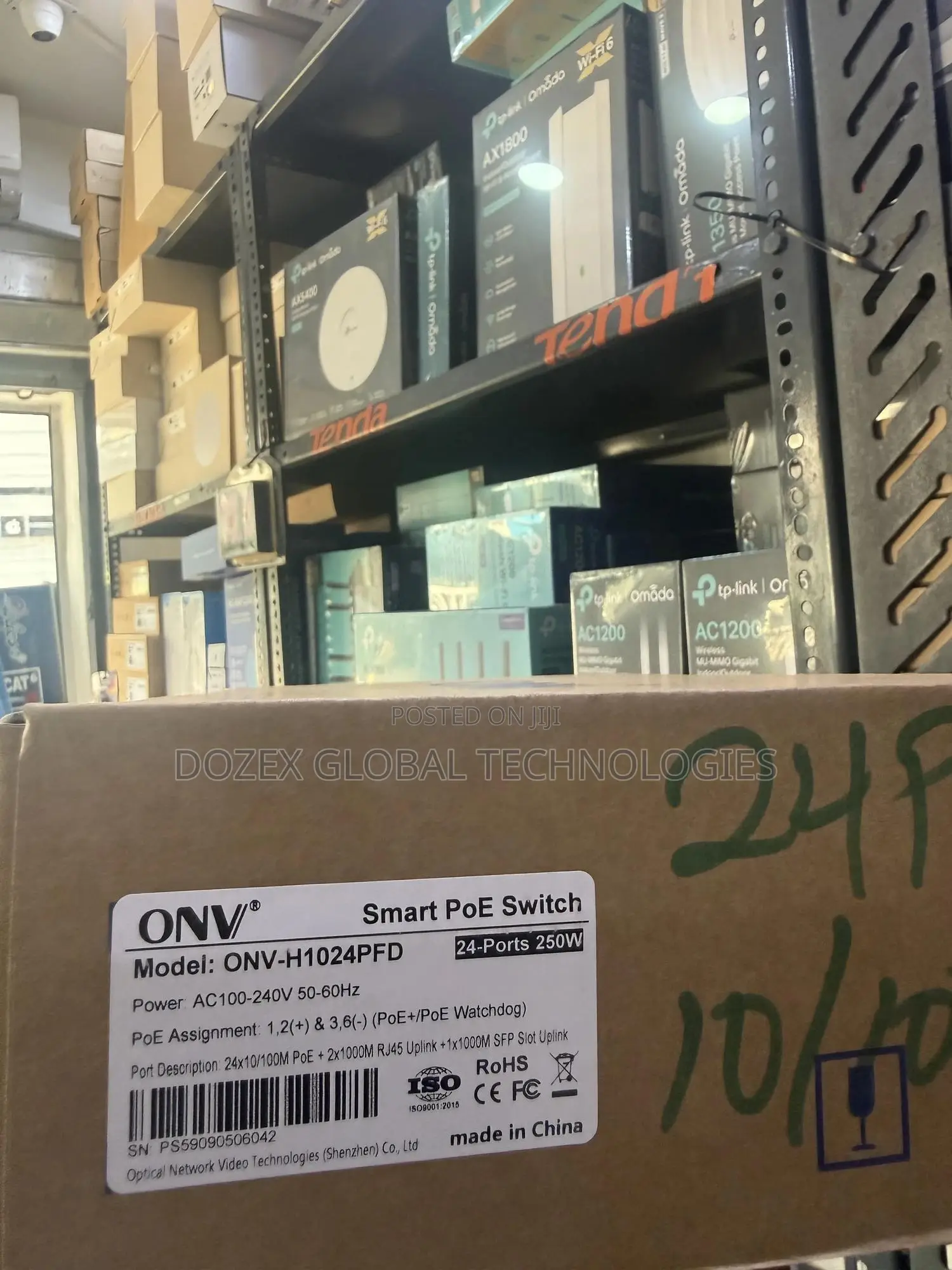Onv 10/100 24 Ports Poe Switch