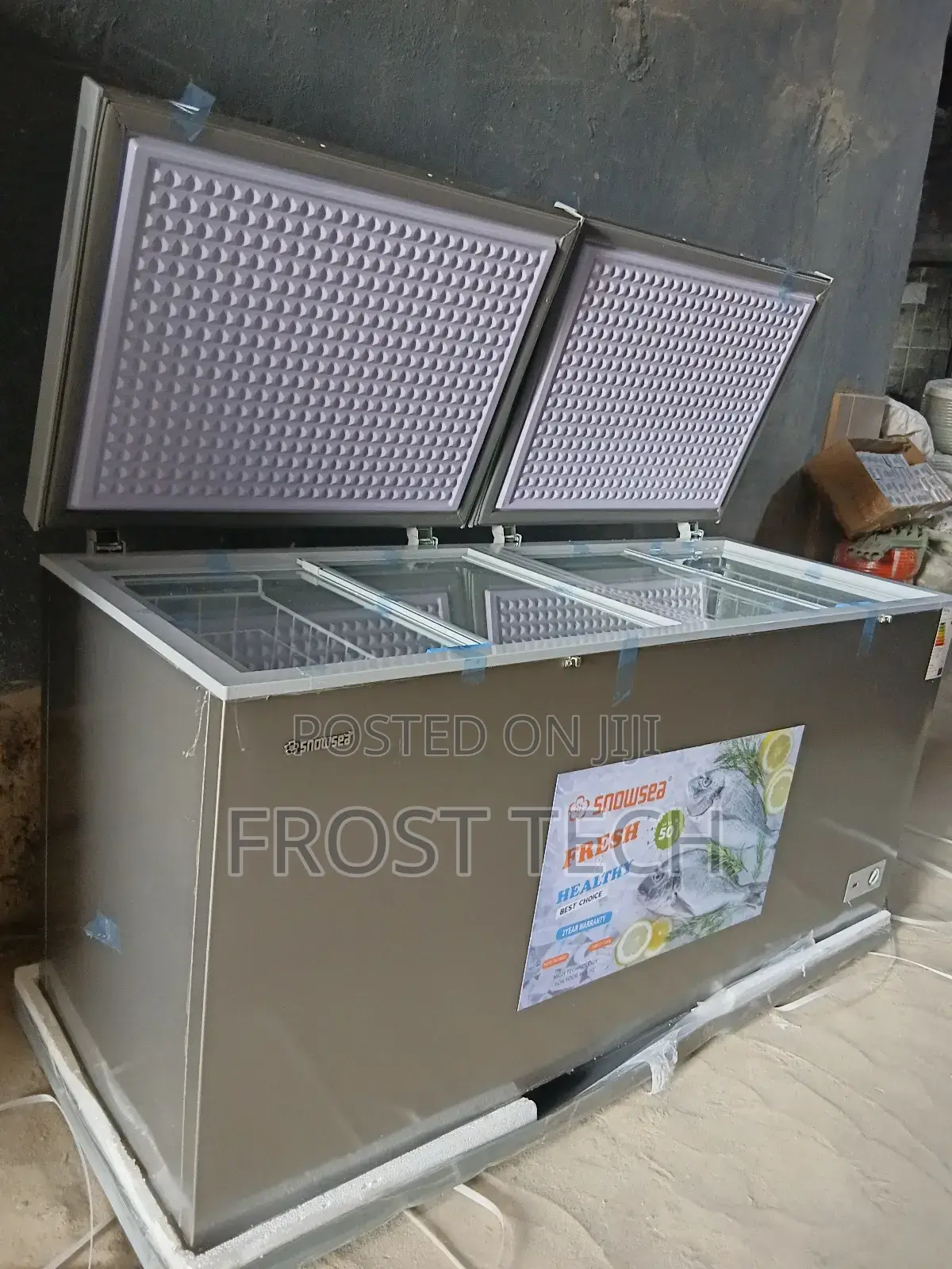 Snowsea Bd700g Double Door Chest Freezer.