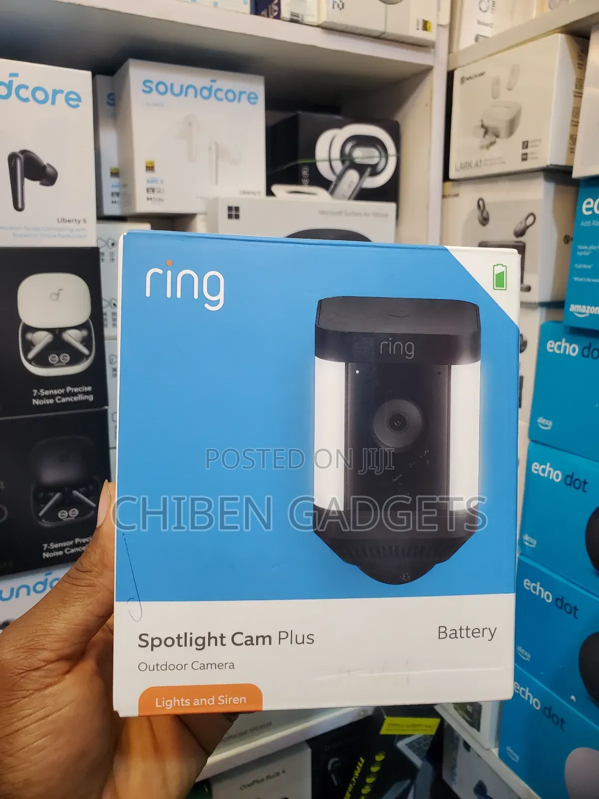 Ring Spotlights Cam Plus Battery (Newest Model) Home or Business