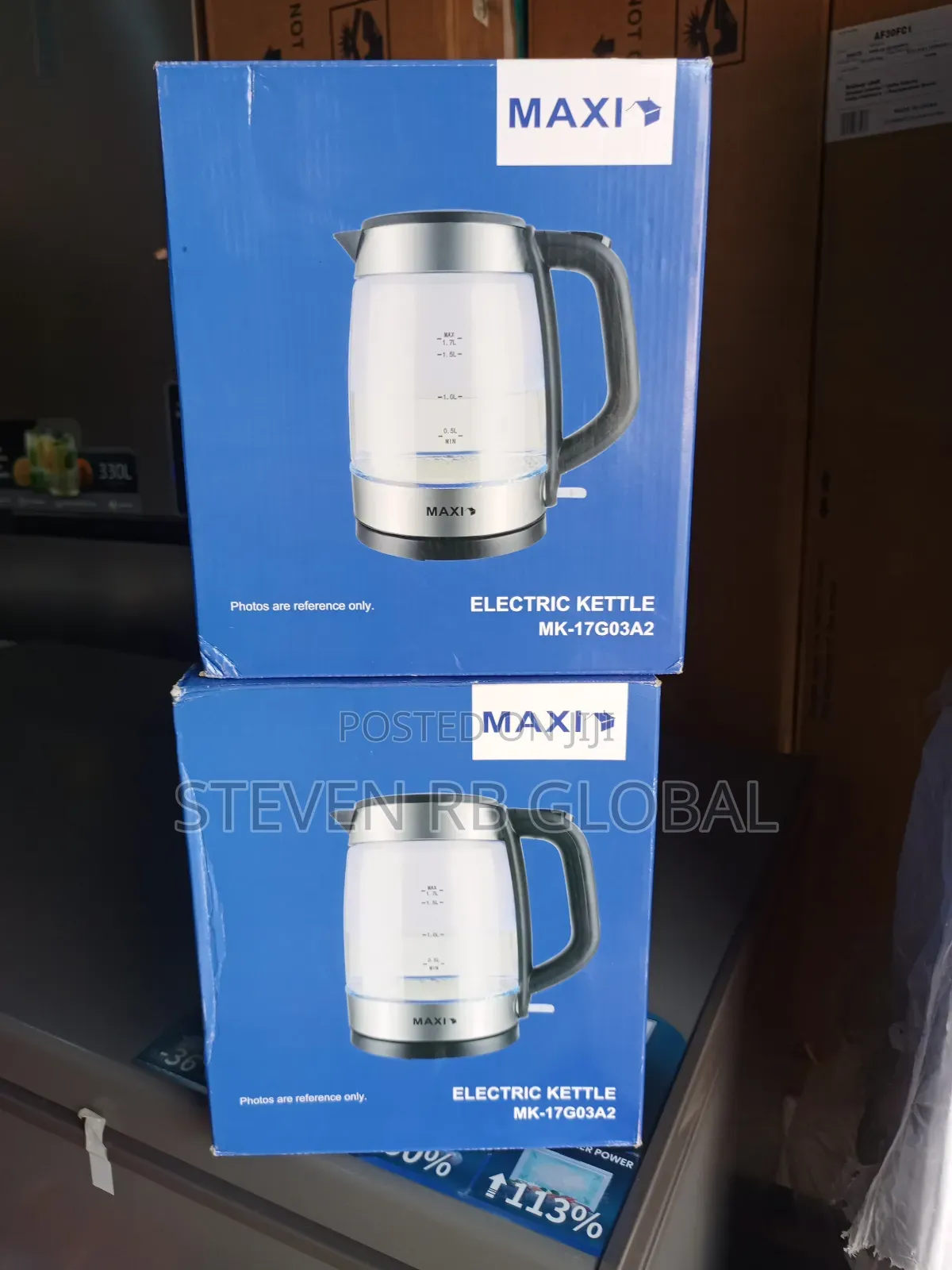 Maxi 1.7l Glass Electric Kettle – 2150w (17g03a2)
