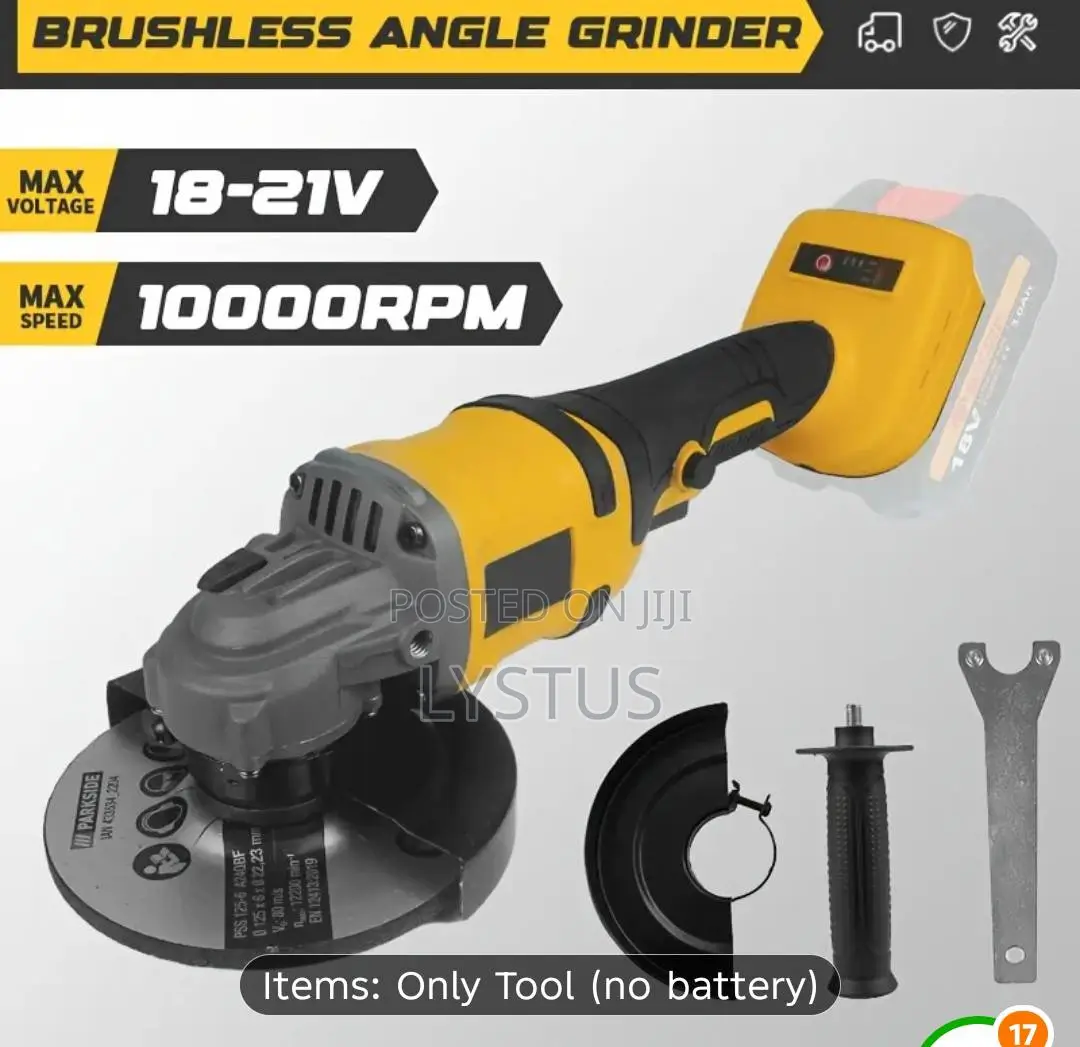 5'' (125mm) Cordless Brushless Angle Grinder – Model Jmj014