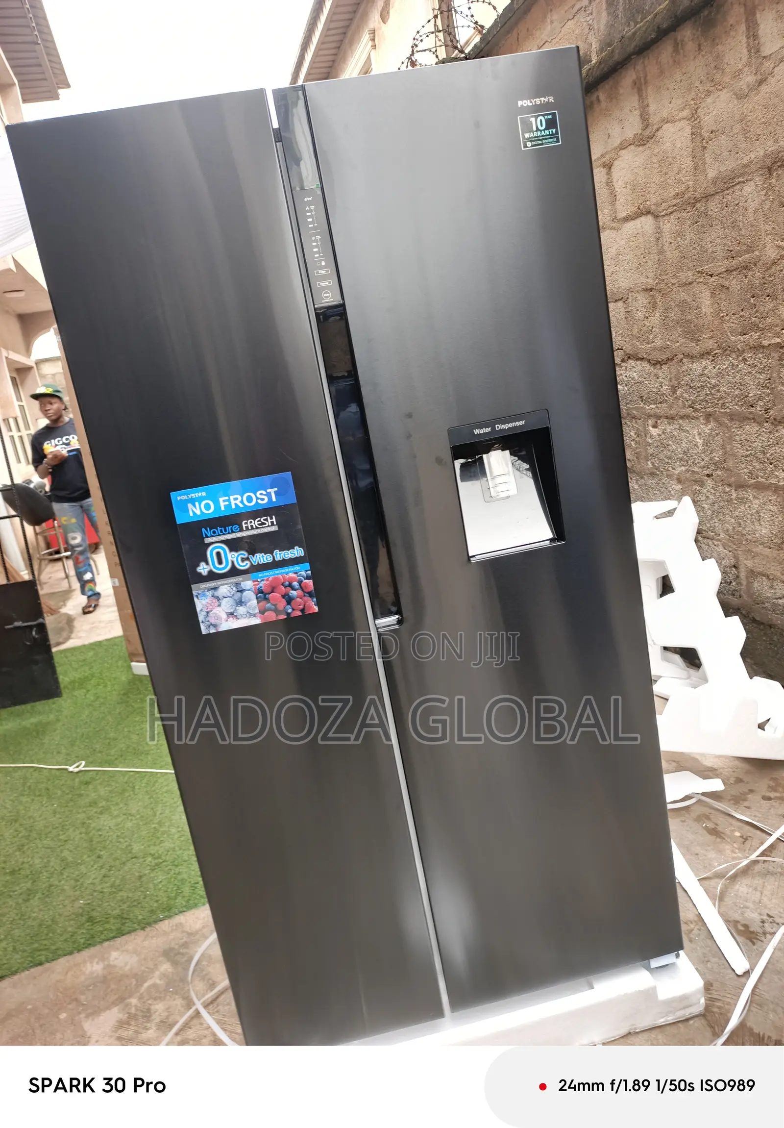 Pv-sbs777wd-inv Polystar 520l Household Fridge