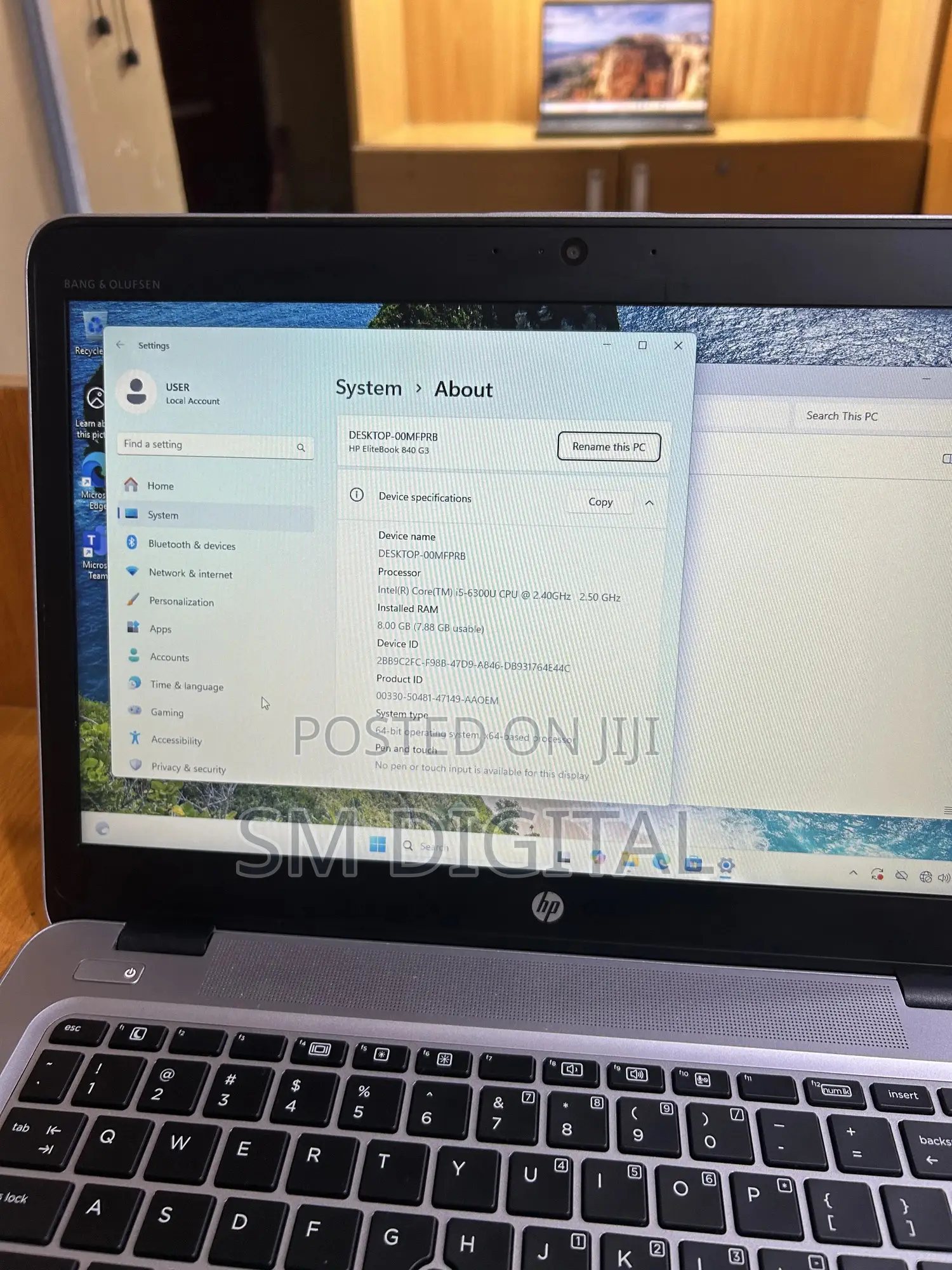 Laptop HP EliteBook 840 G3 8GB Intel Core i5 SSD 256GB