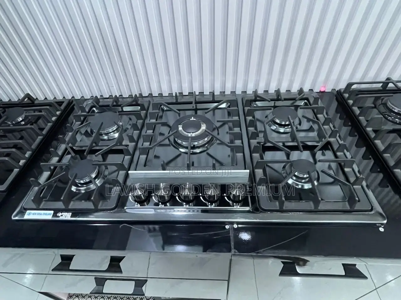 Original 5 Burner Stainless Built-in Gas Hob.