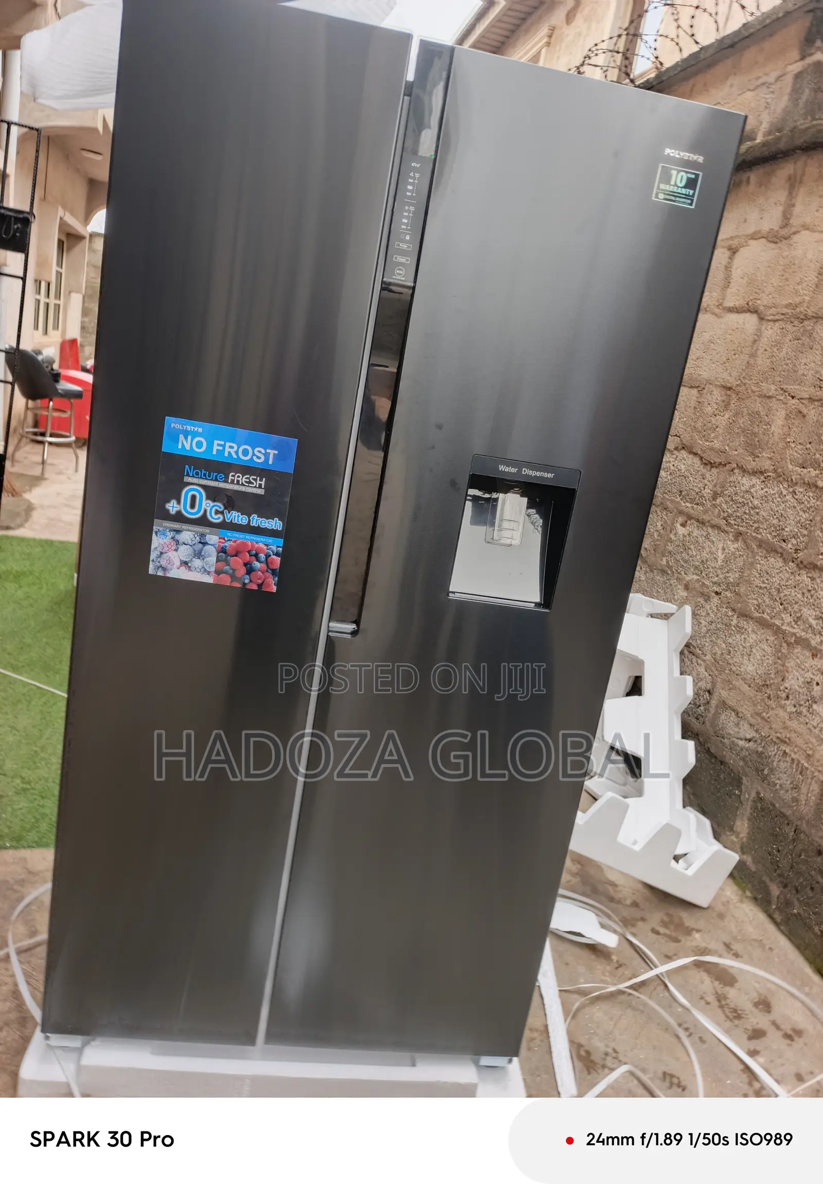 Polystar 520l Inverter Refrigerator Side By Side
