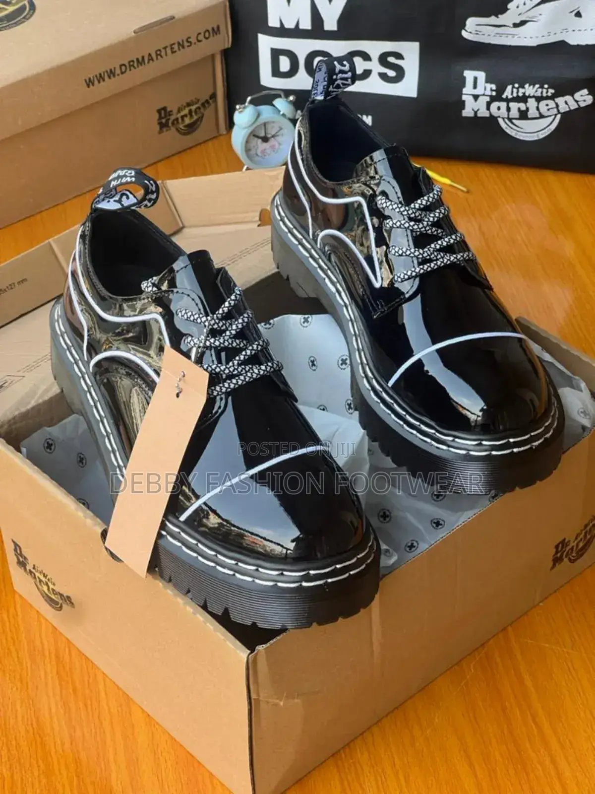 Doc Martens Luxury Glossy Derby Shoes