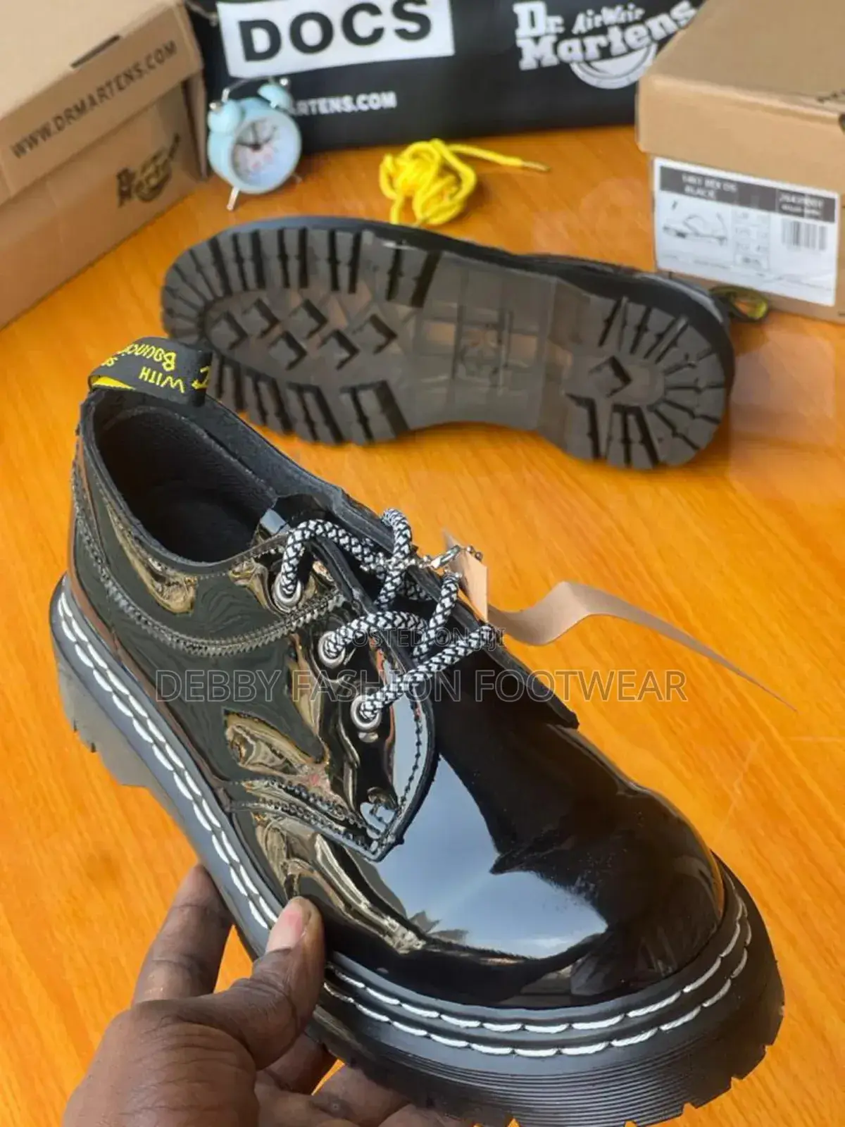 Doc Martens Luxury Glossy Derby Shoes