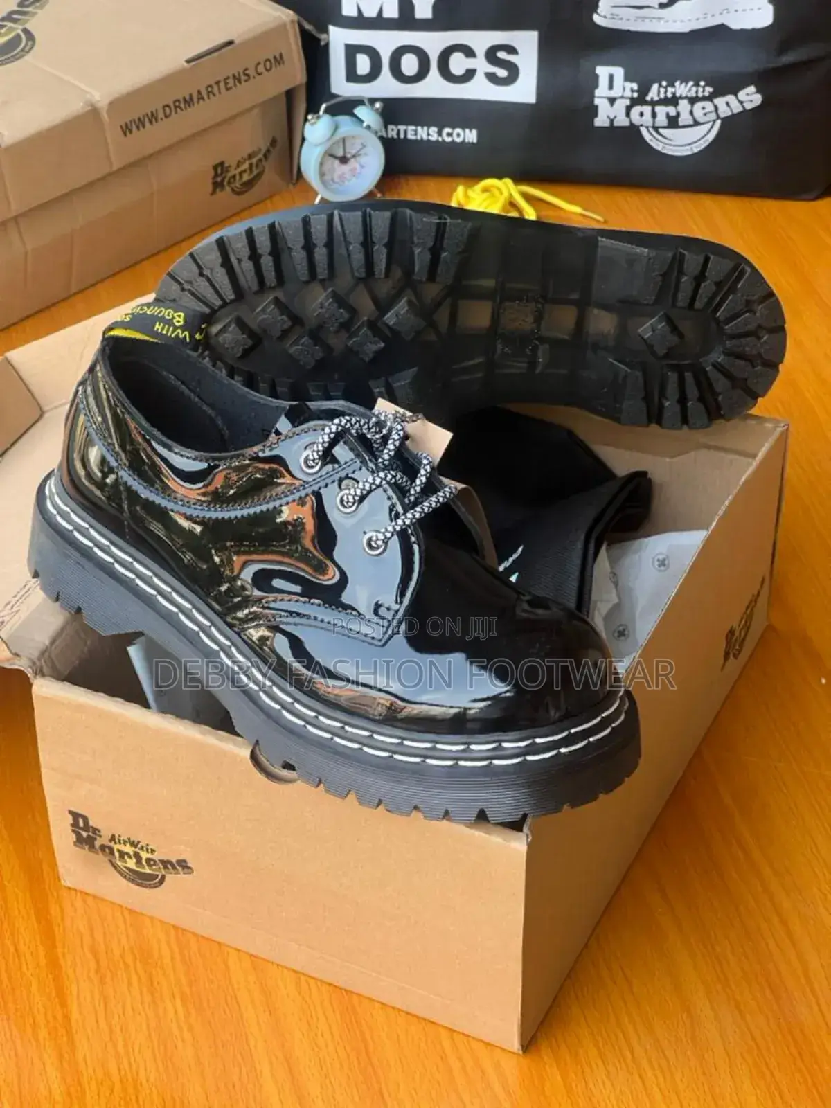 Doc Martens Luxury Glossy Derby Shoes