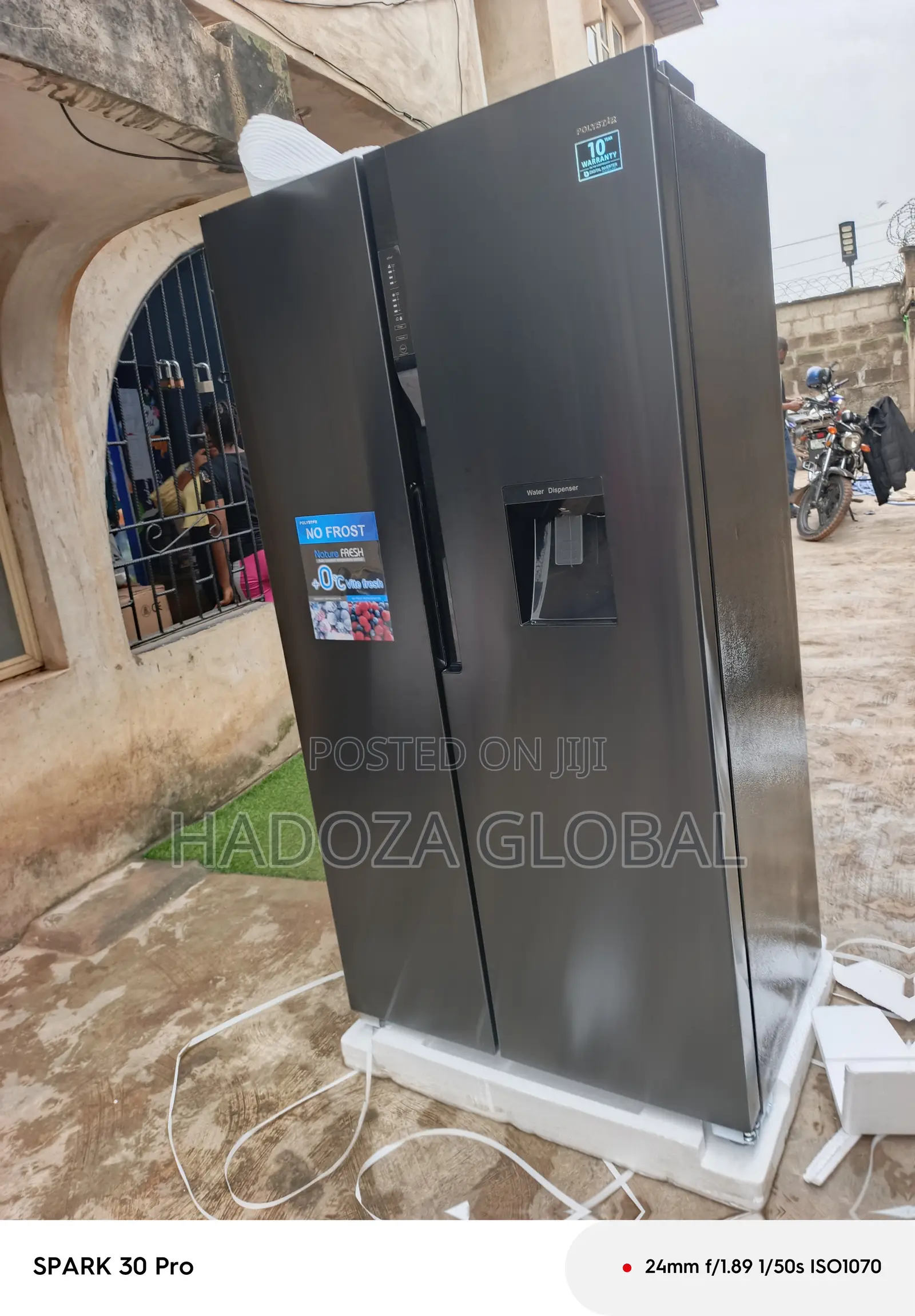 520 Litres Polystar Inverter Side-by-side Fridge