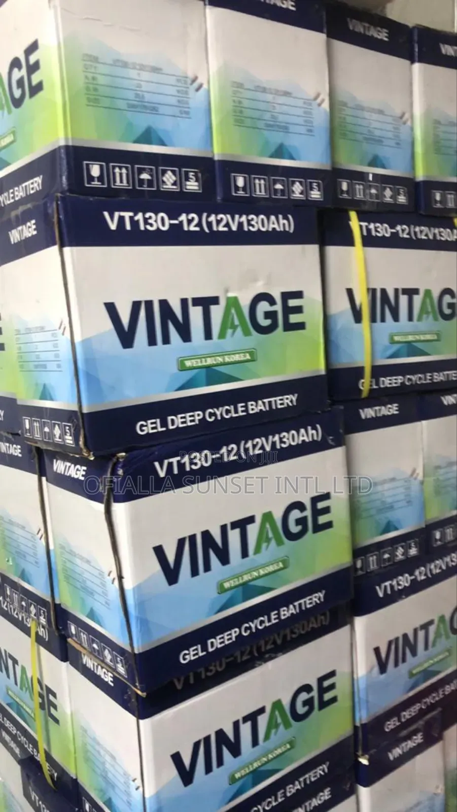 130ah Dry Cell Solar Battery 12v