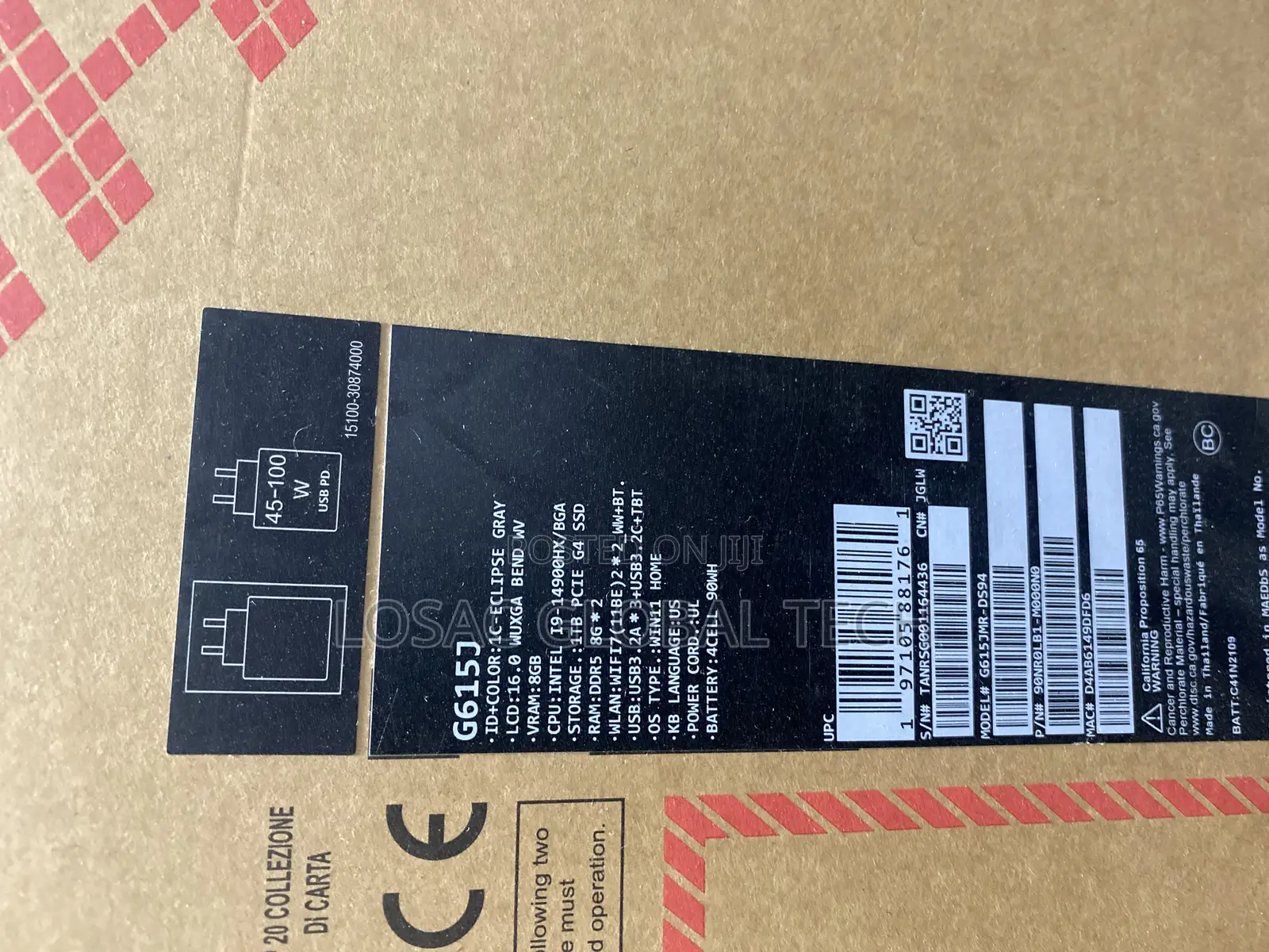 New Laptop Asus ROG Strix G15 16GB Intel Core I9 SSD 1T