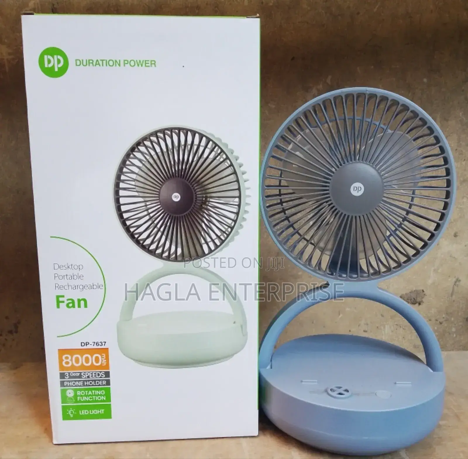 Rechargeable Portable Desktop Fan(Rotating)