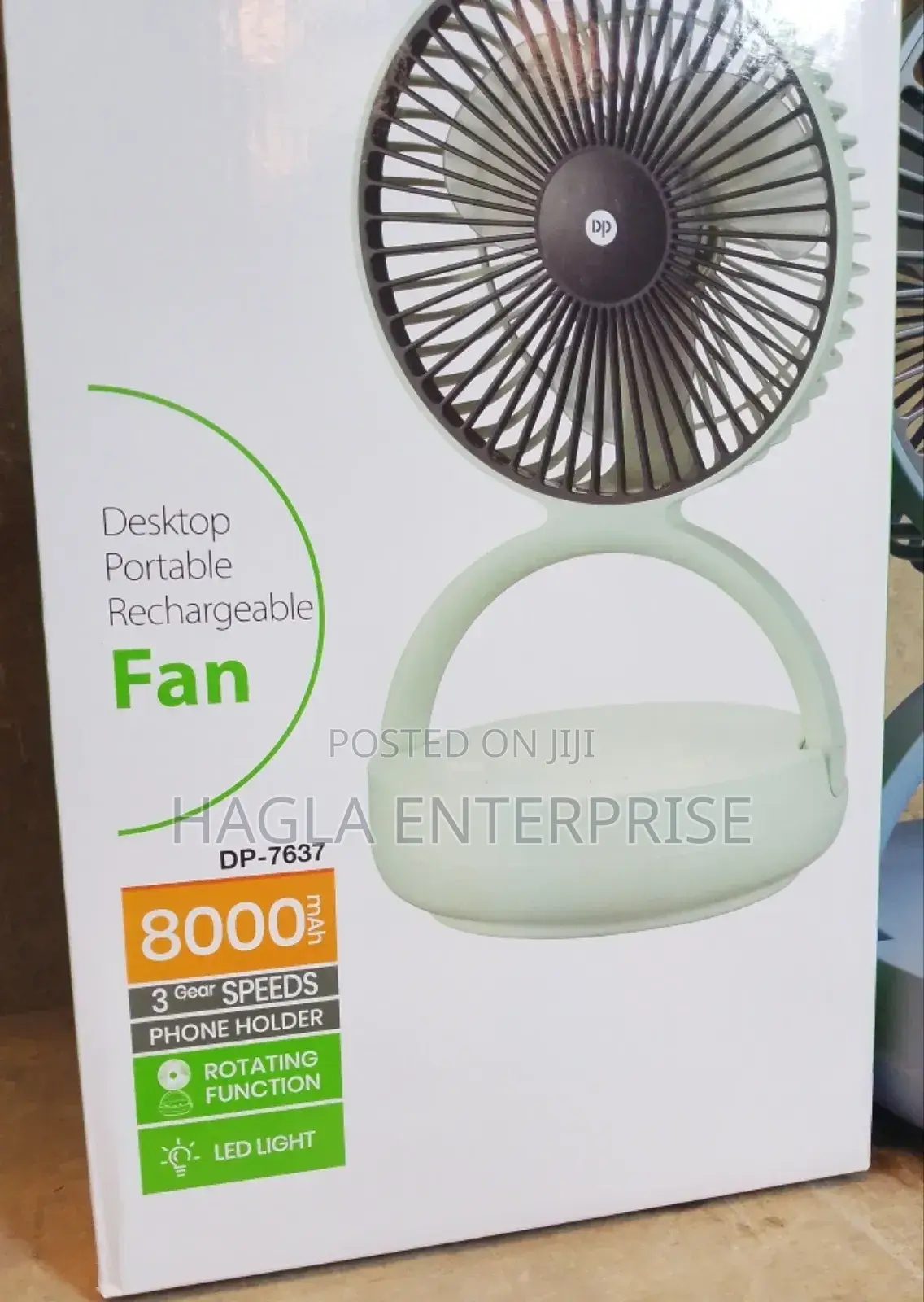 Rechargeable Portable Desktop Fan(Rotating)