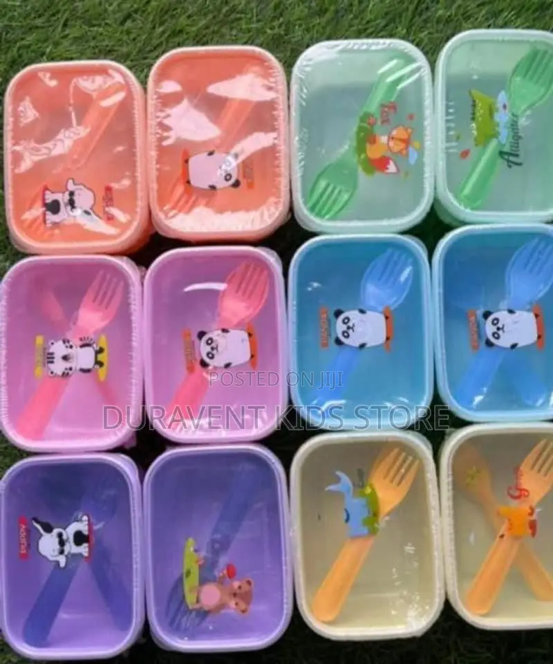 Plate, Spoon And Fork As Kids Party Sourvenirs Fillers/Dozen
