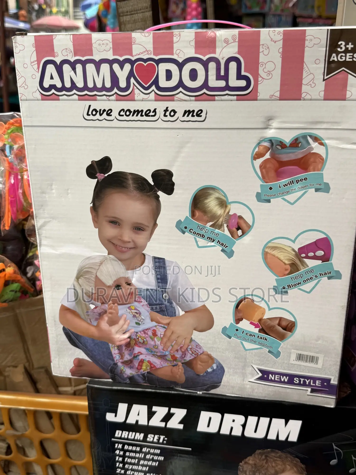 6 in 1 Pee and Drinking Music Doll(Pampers and Feeding Bottle)
