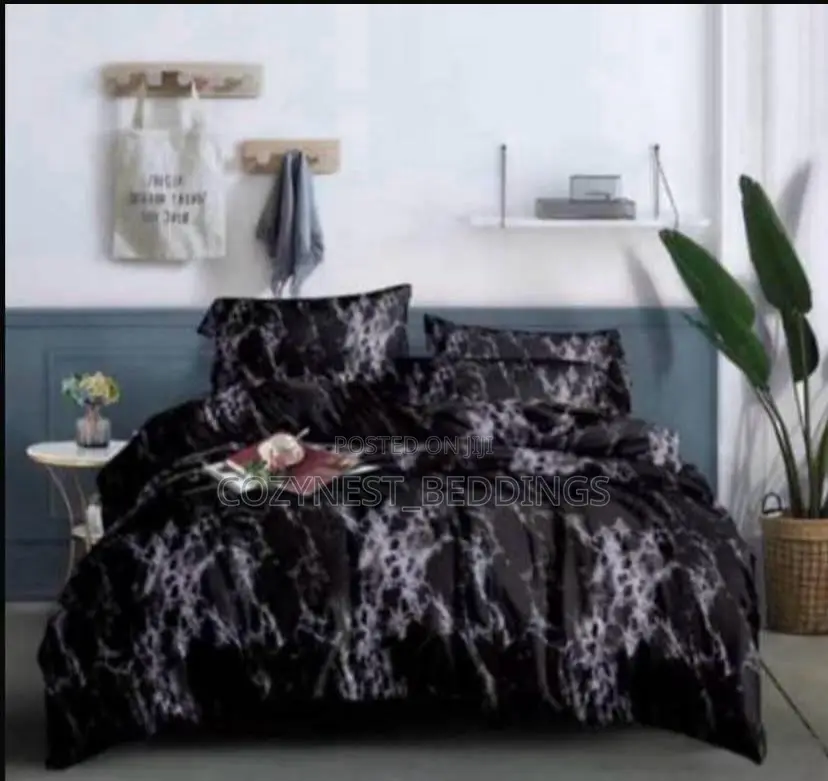 Modern Marble Bedsheets Duvet Cover With Pillowcases Design (4x6)