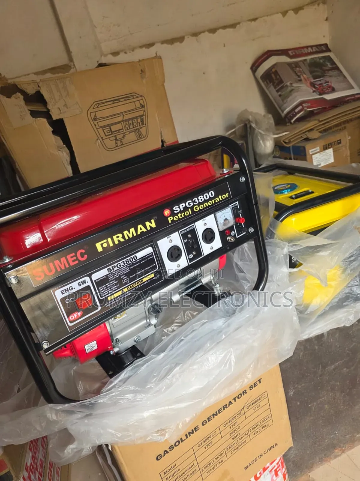 Sumec Firman Petrol Generator Model Spg3800m 100%Copper Coil 3.5kva