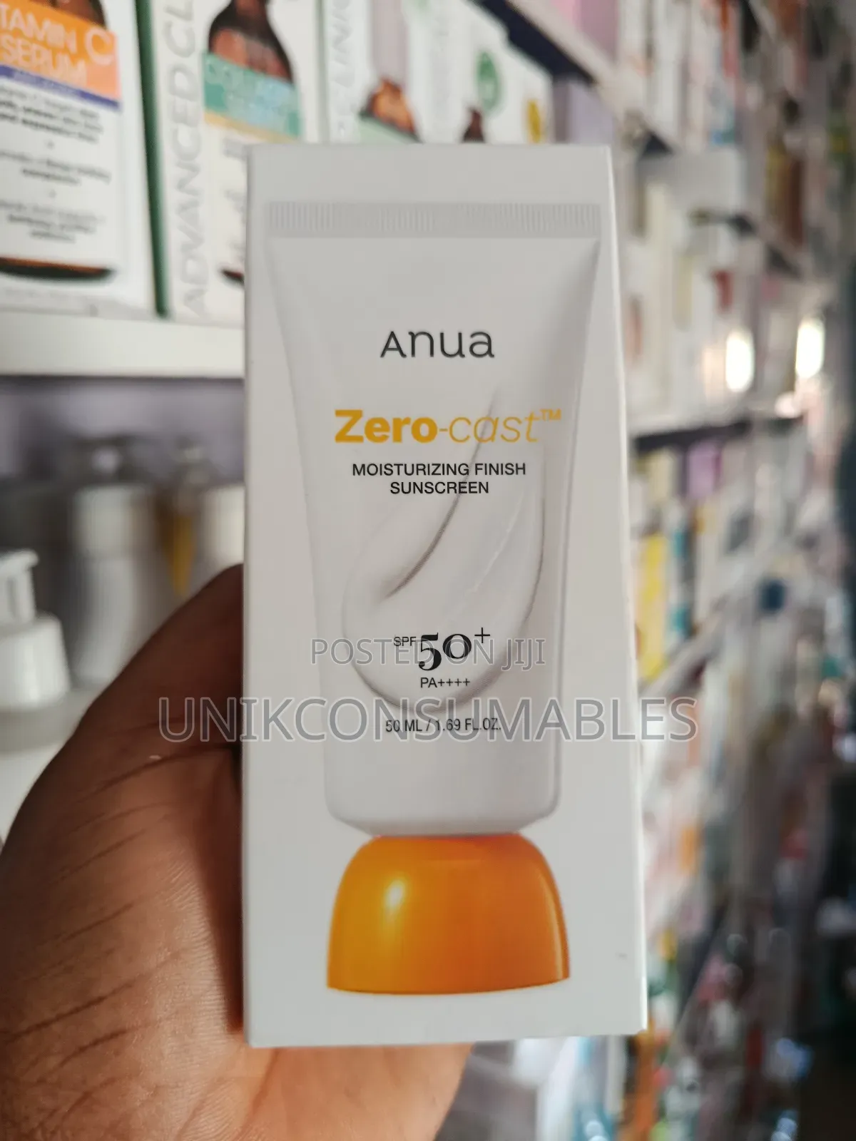 Anua Zero Cast Moisturizing Finish Sunscreen 50ml