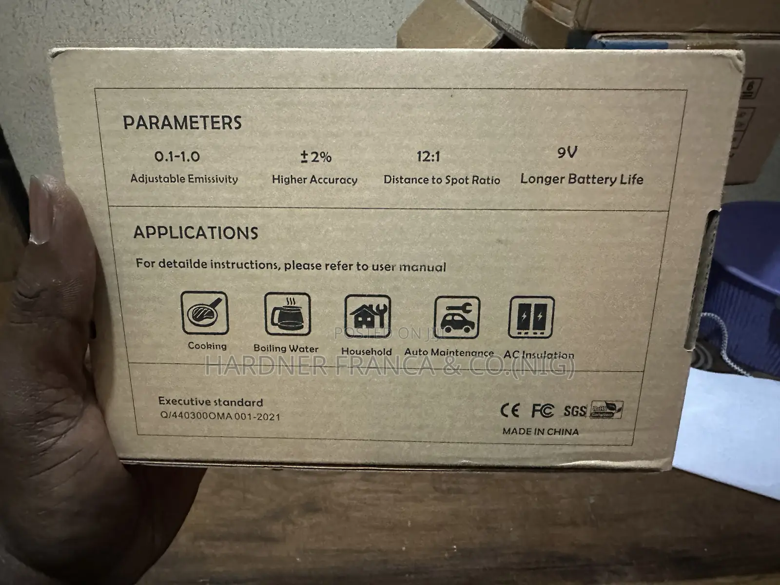 Infrared Thermometer -20 to 750 Degrees
